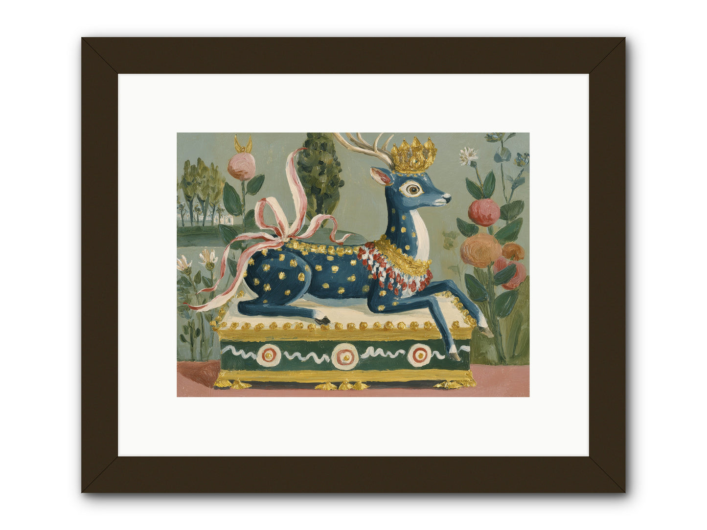Woodland Queen -- Framed Print - Black 12x9