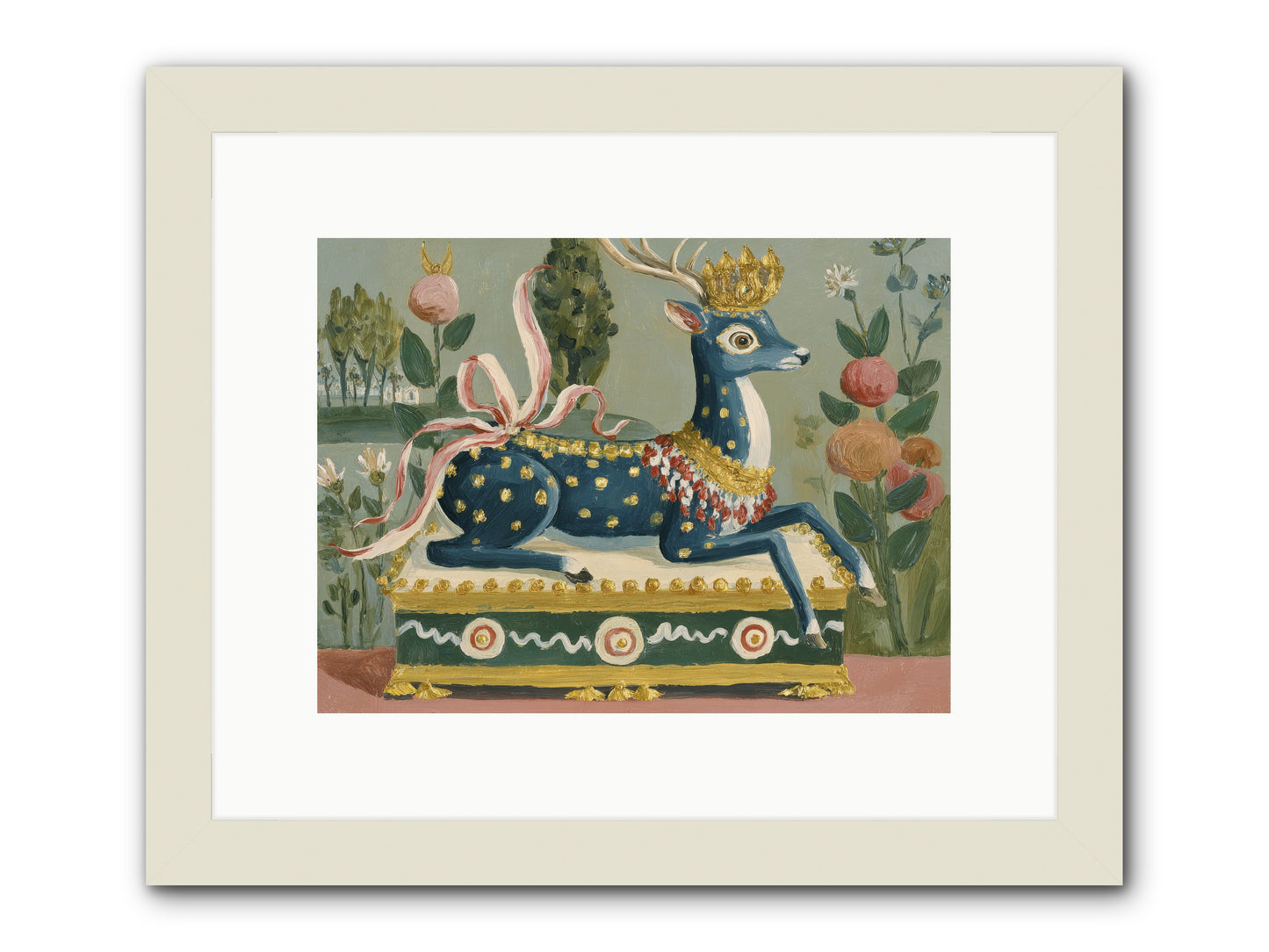 Woodland Queen -- Framed Print - White 12x9