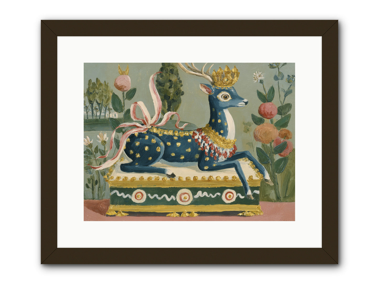 Woodland Queen -- Framed Print - Black 16x12