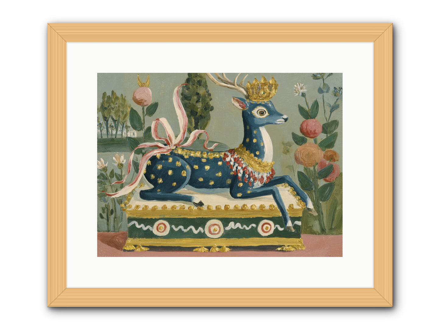 Woodland Queen -- Framed Print - Natural 16x12