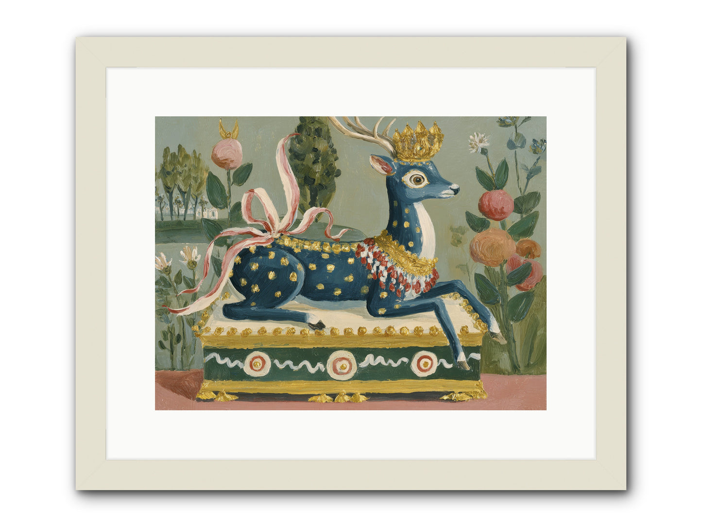 Woodland Queen -- Framed Print - White 16x12
