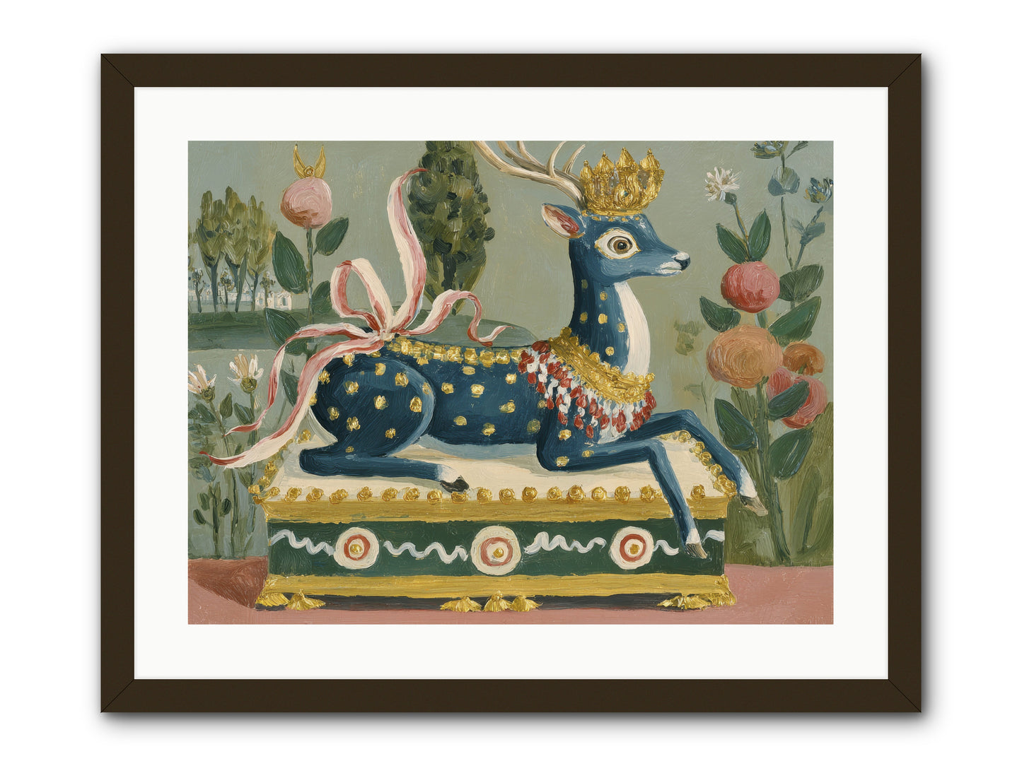 Woodland Queen -- Framed Print - Black 24x18