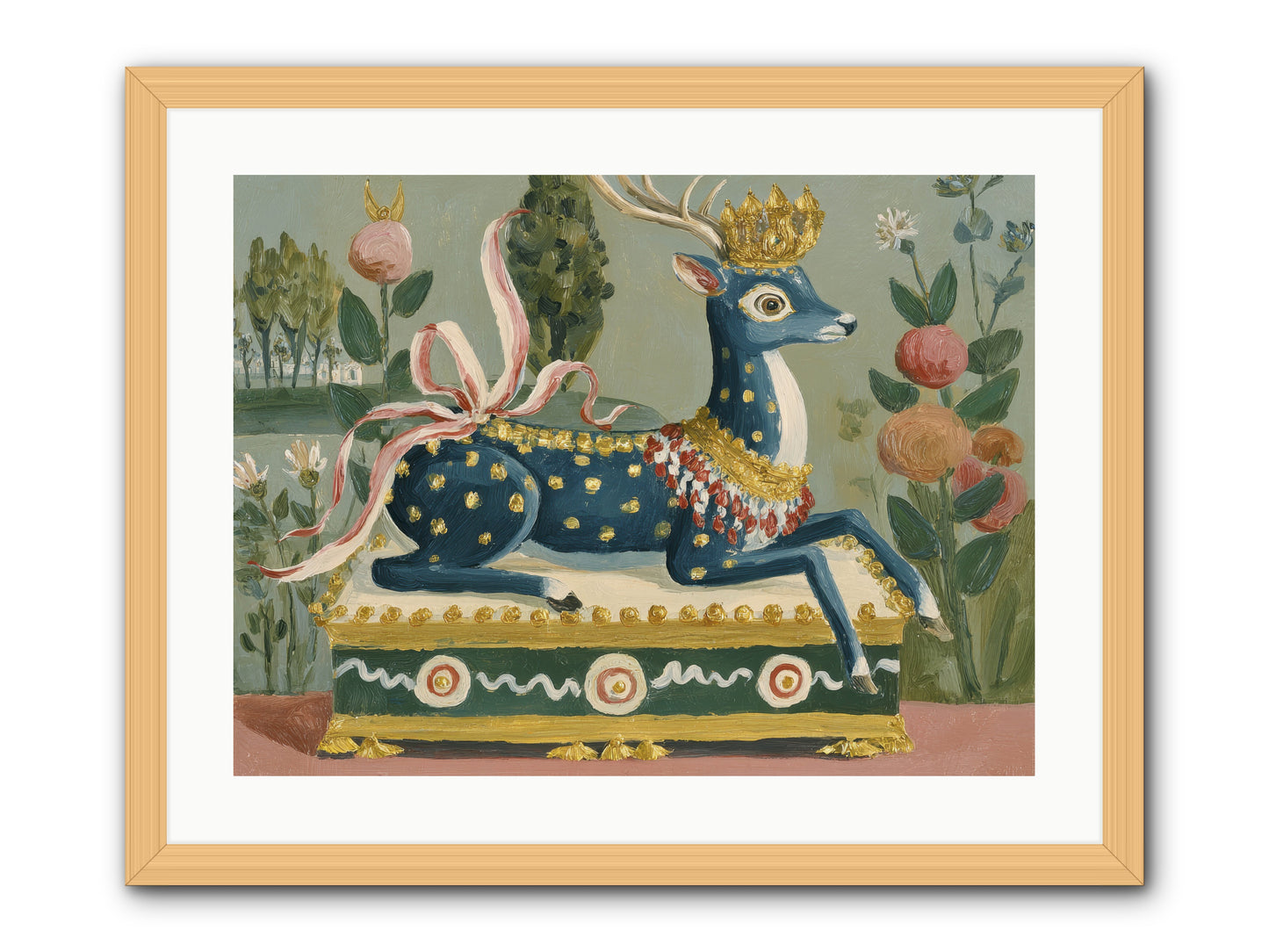 Woodland Queen -- Framed Print - Natural 24x18