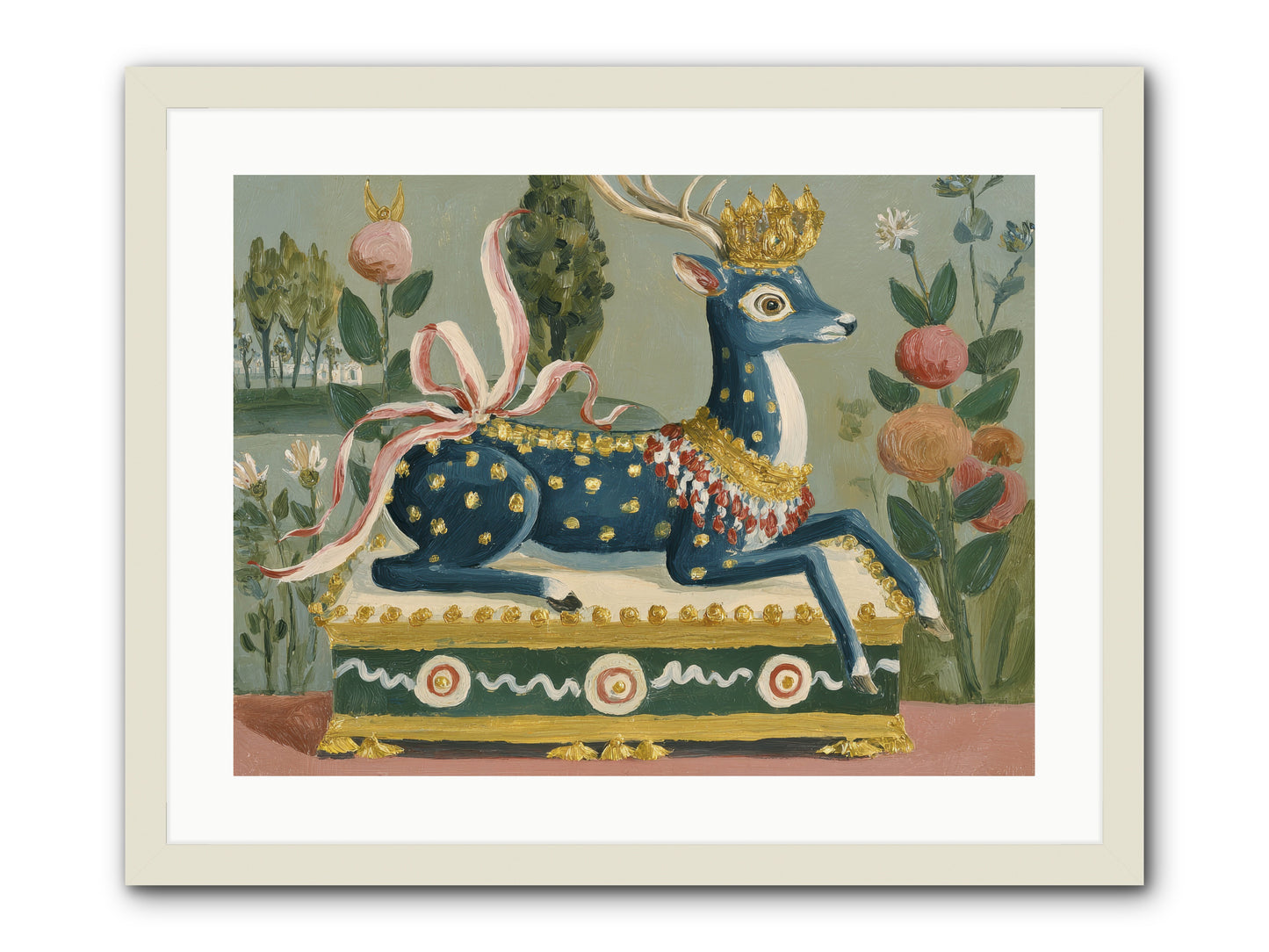 Woodland Queen -- Framed Print - White 24x18