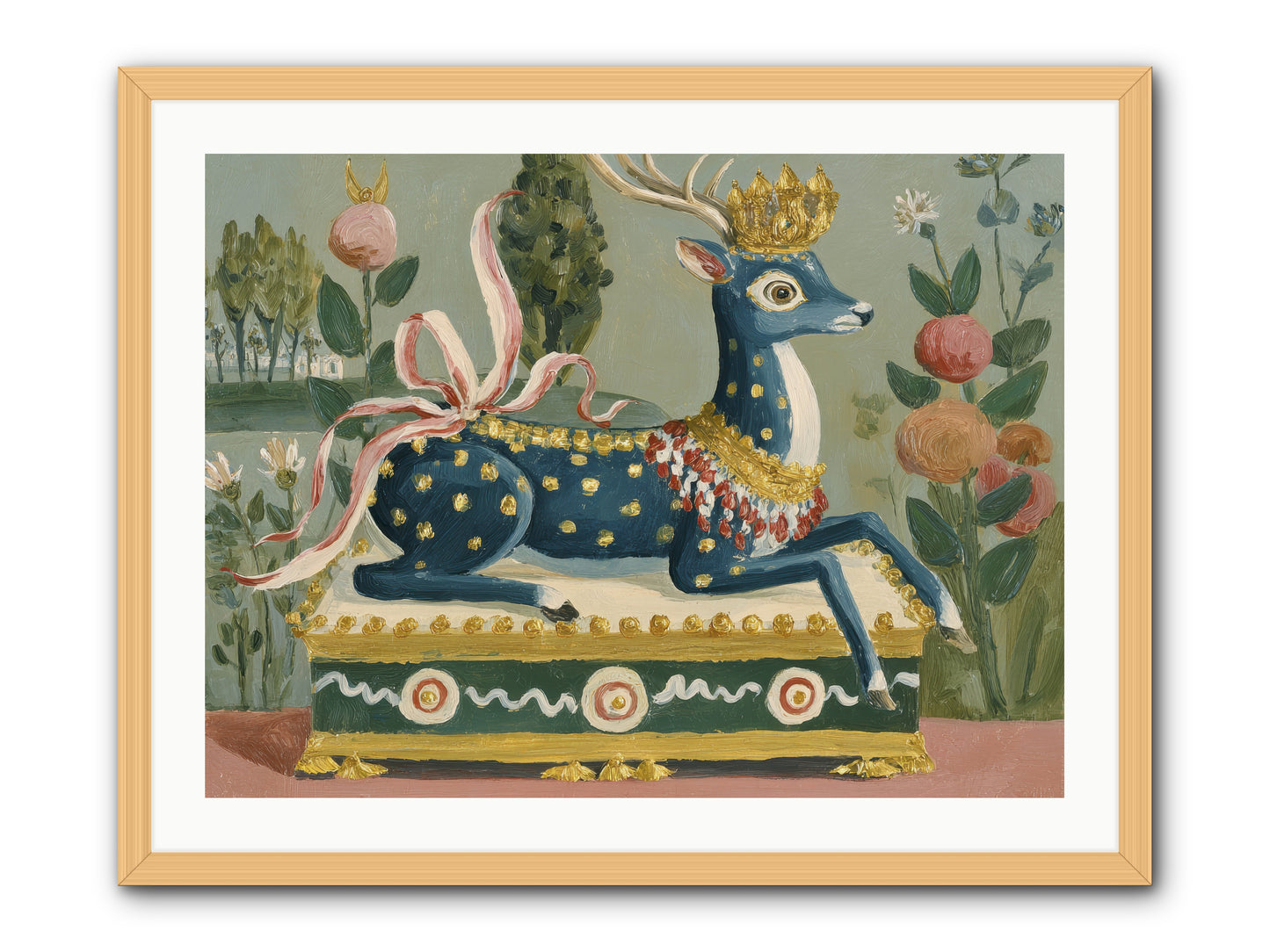 Woodland Queen -- Framed Print - Natural 32x24
