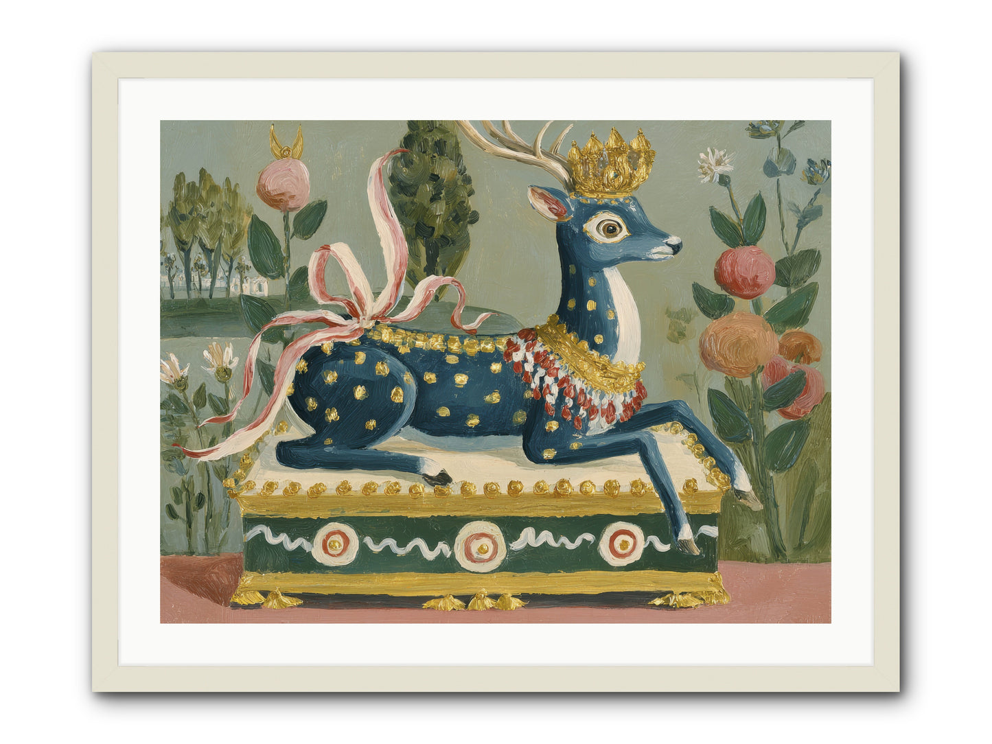 Woodland Queen -- Framed Print - White 32x24