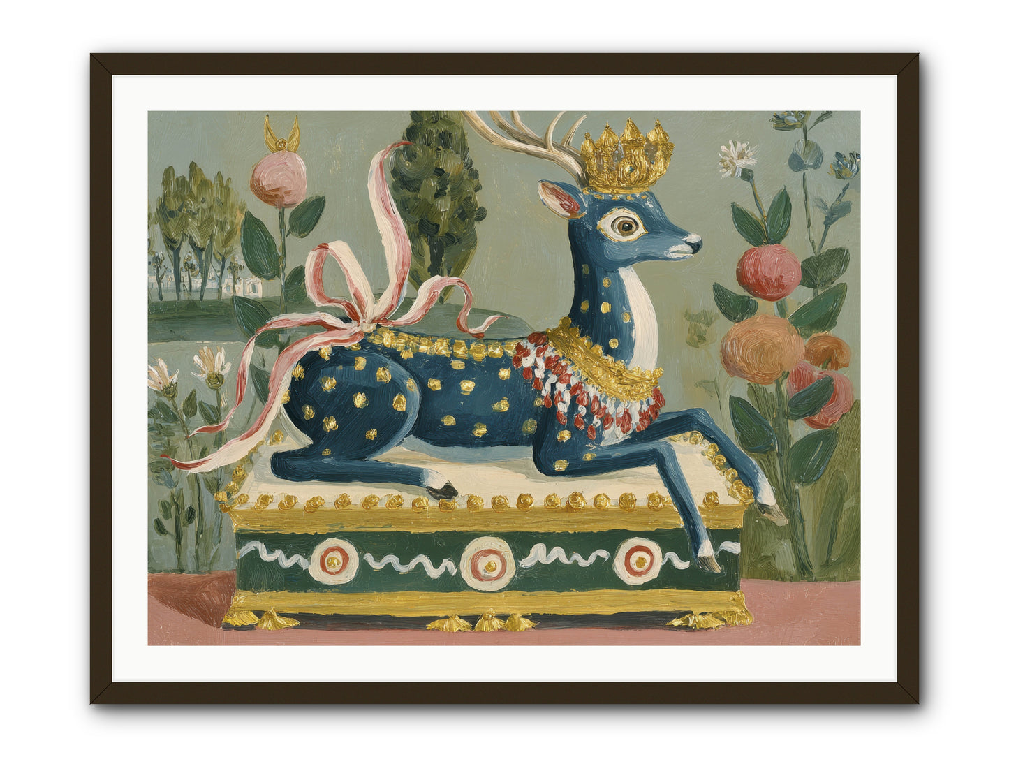 Woodland Queen -- Framed Print - Black 40x30