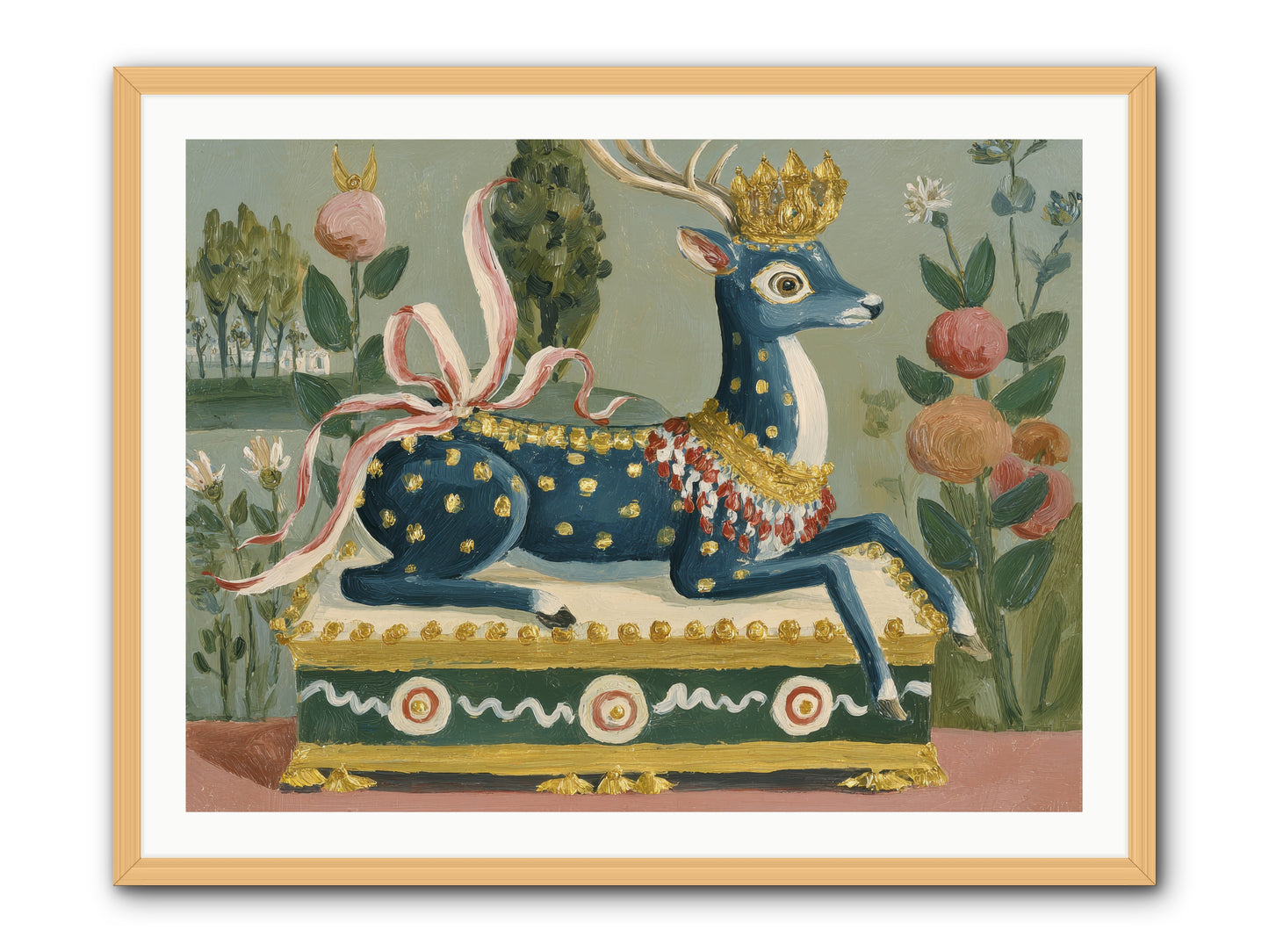 Woodland Queen -- Framed Print - Natural 40x30