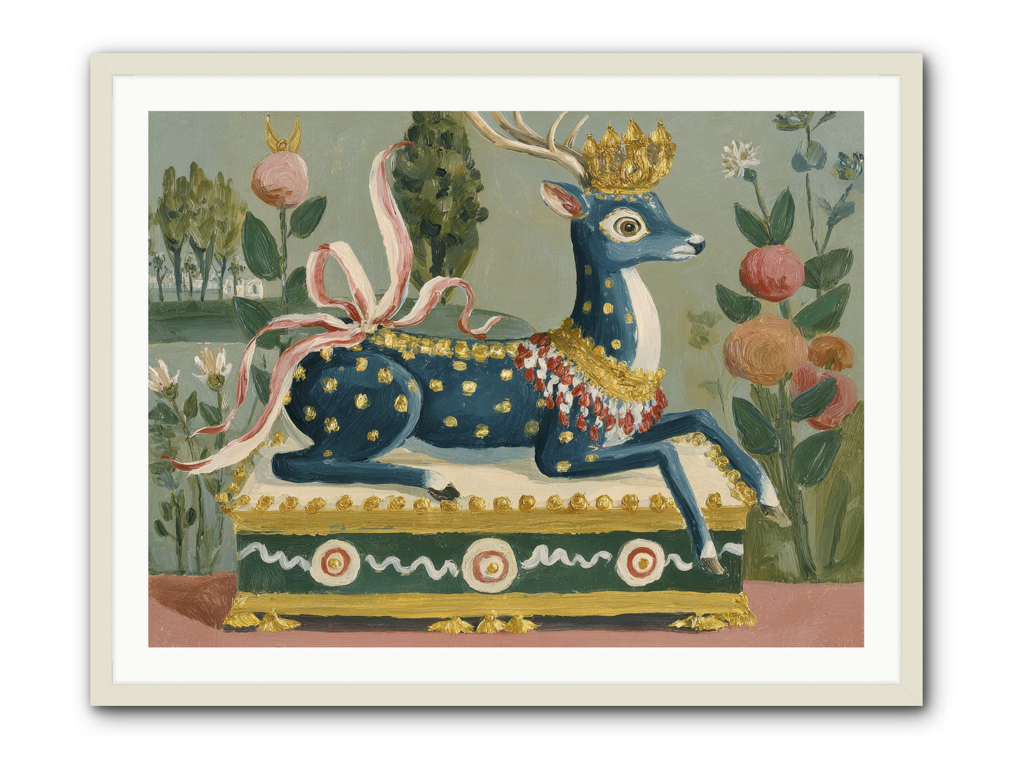 Woodland Queen -- Framed Print - White 40x30