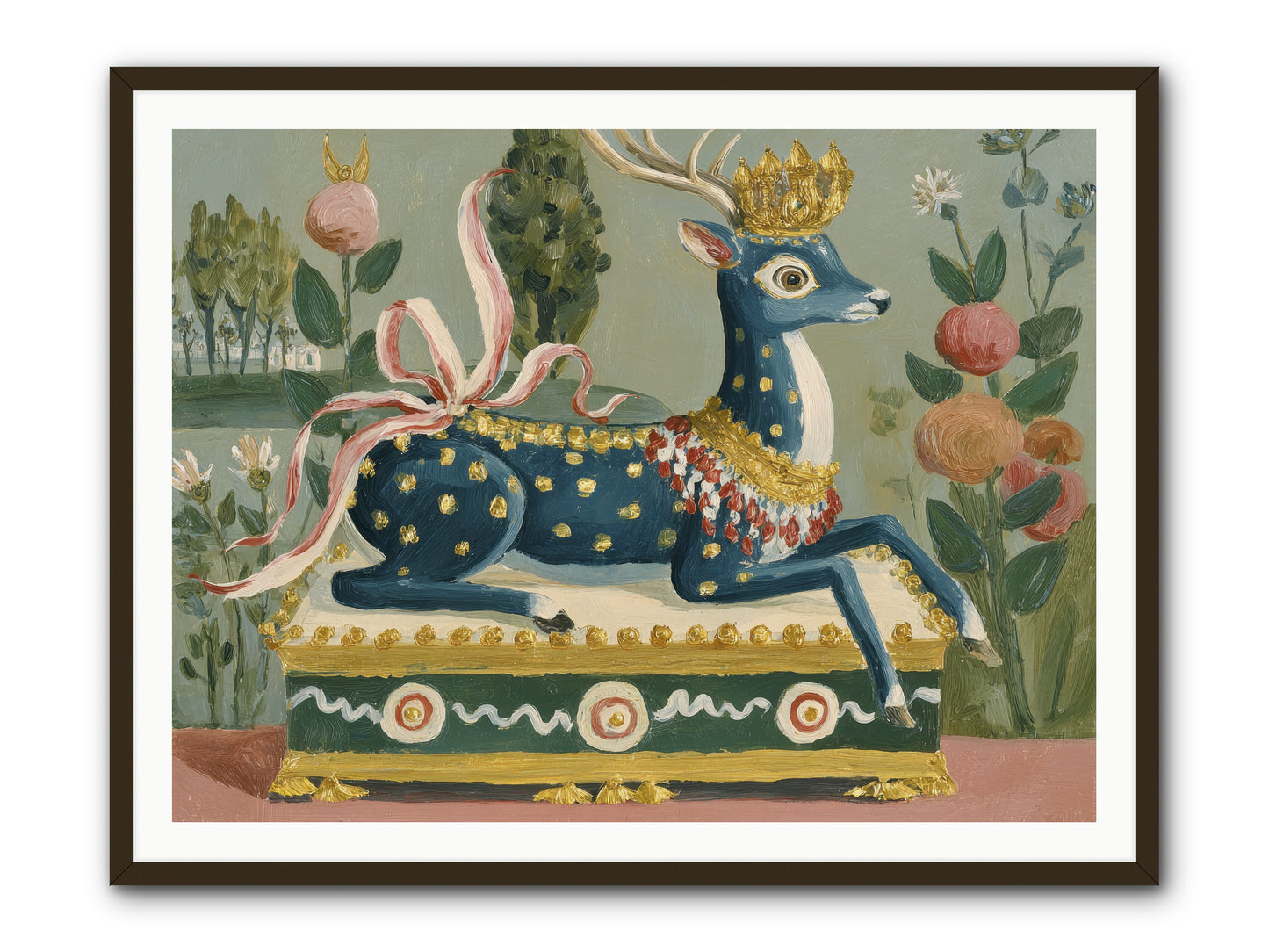 Woodland Queen -- Framed Print - Black 48x36