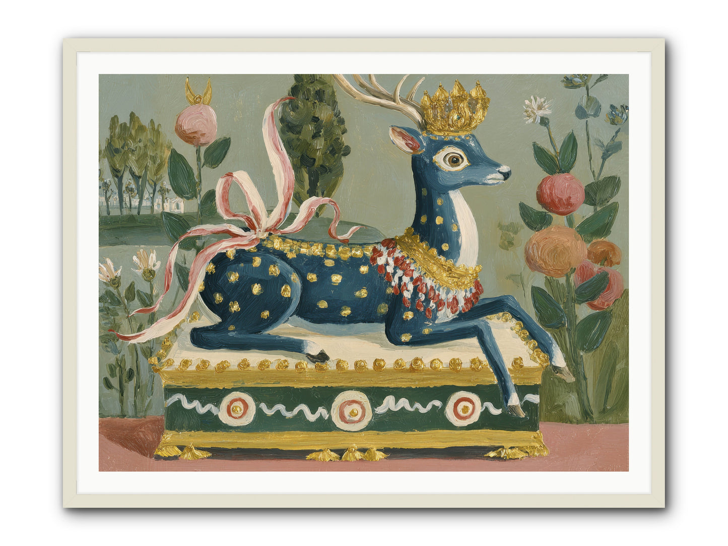 Woodland Queen -- Framed Print - White 48x36