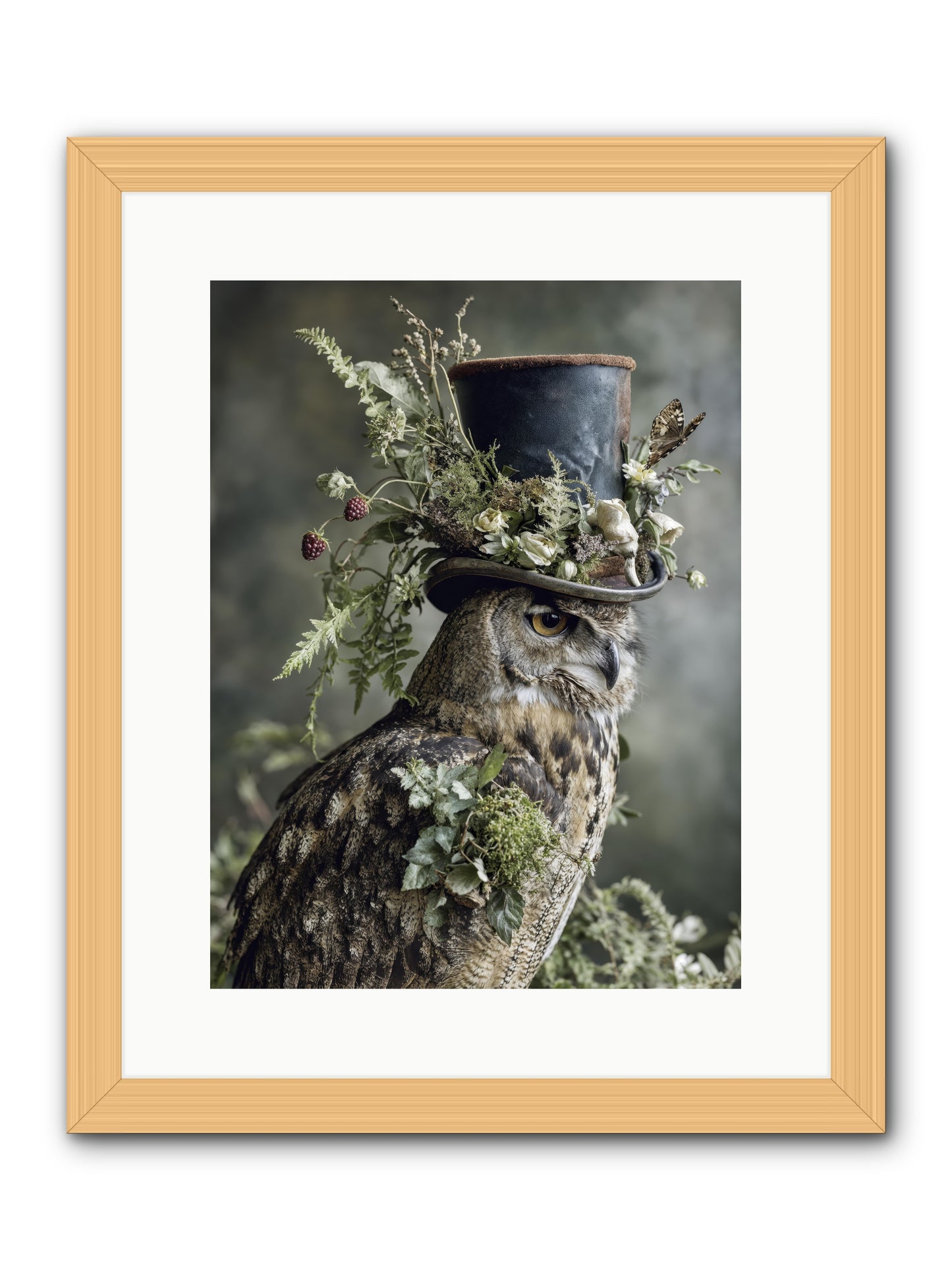 Woodland Sovereign -- Framed Print - Natural 12x16