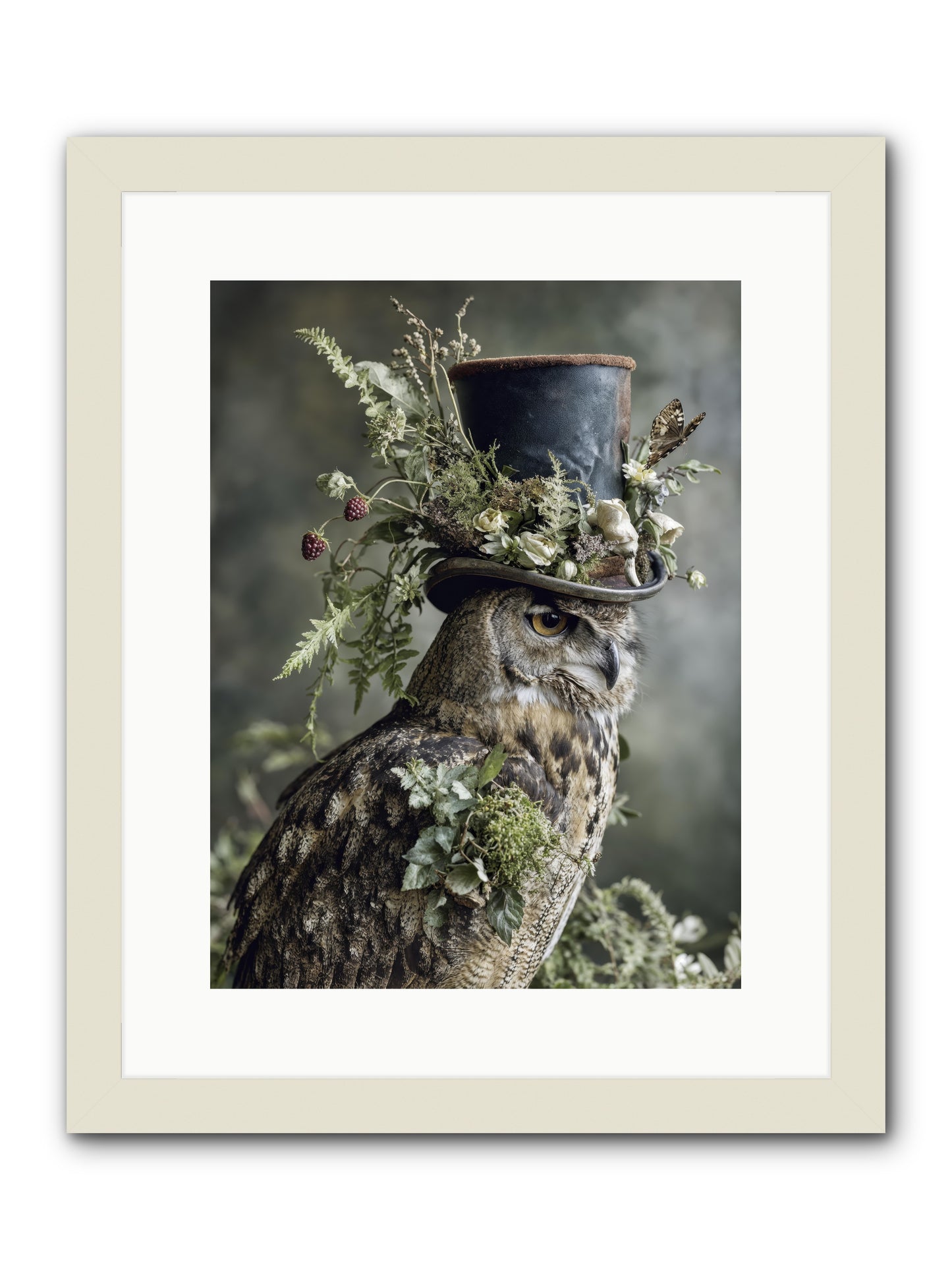 Woodland Sovereign -- Framed Print - White 12x16