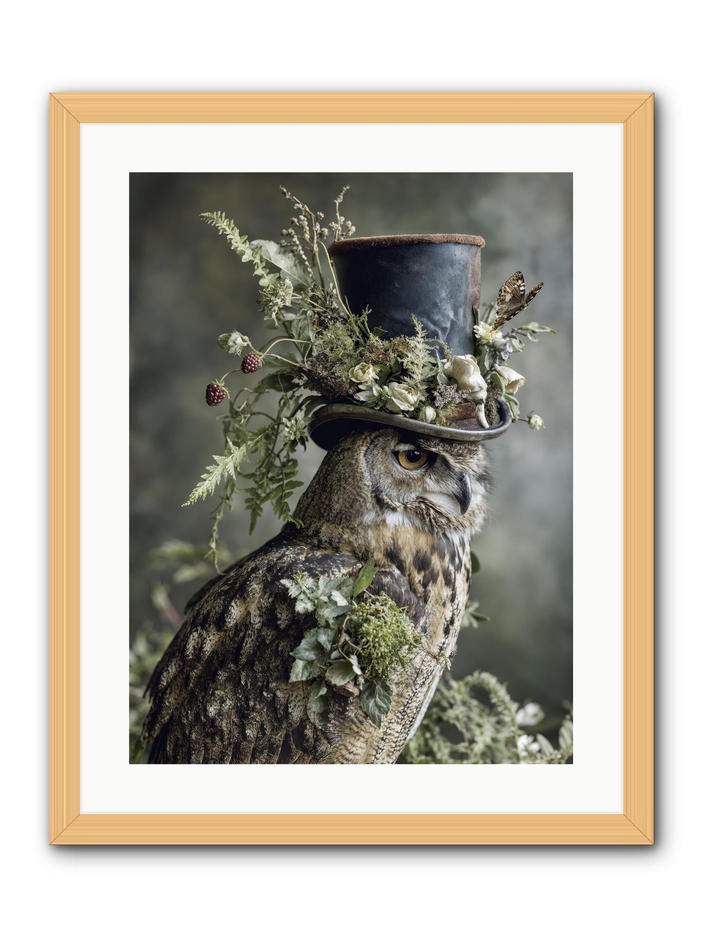 Woodland Sovereign -- Framed Print - Natural 18x24