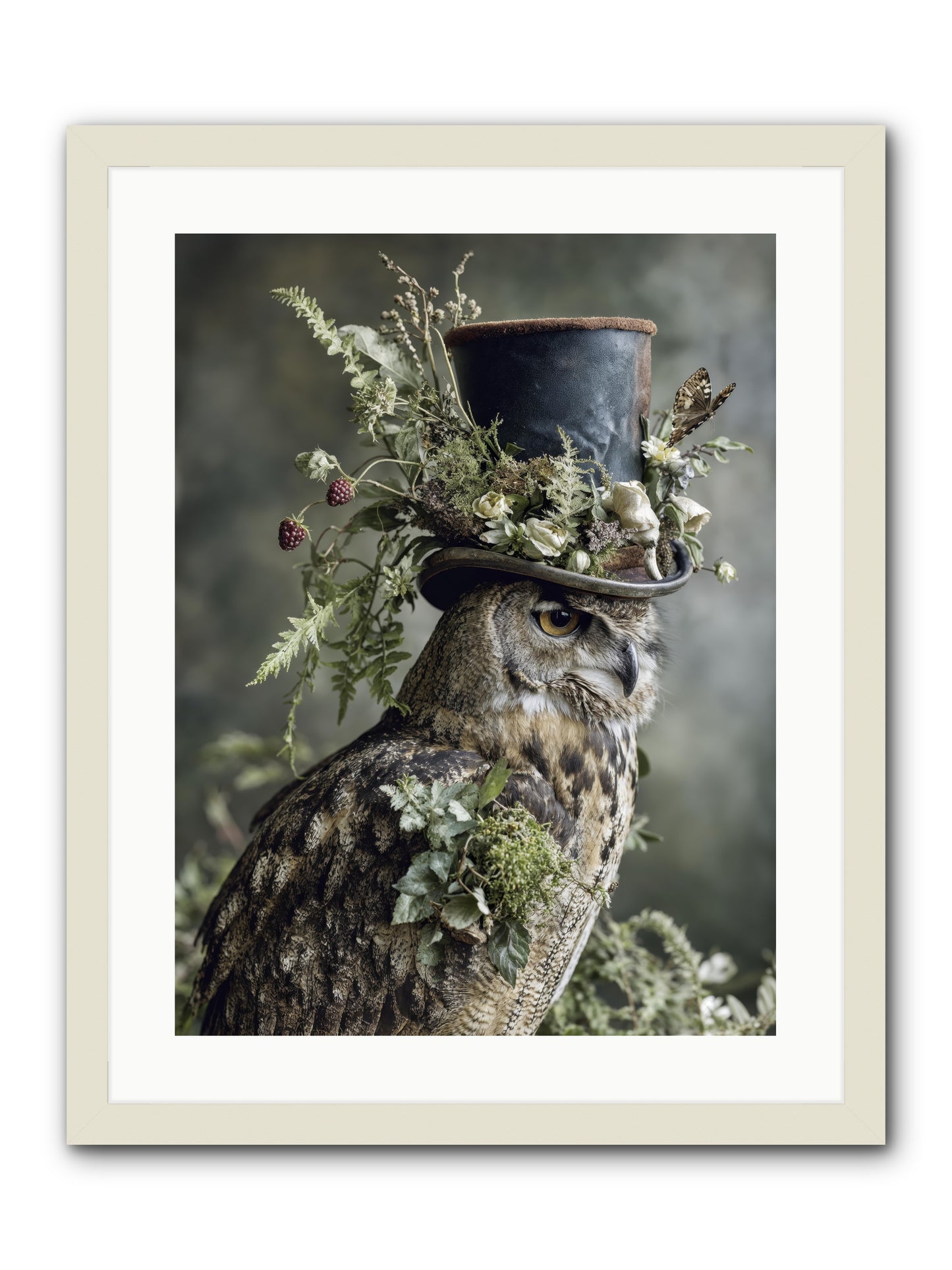 Woodland Sovereign -- Framed Print - White 18x24