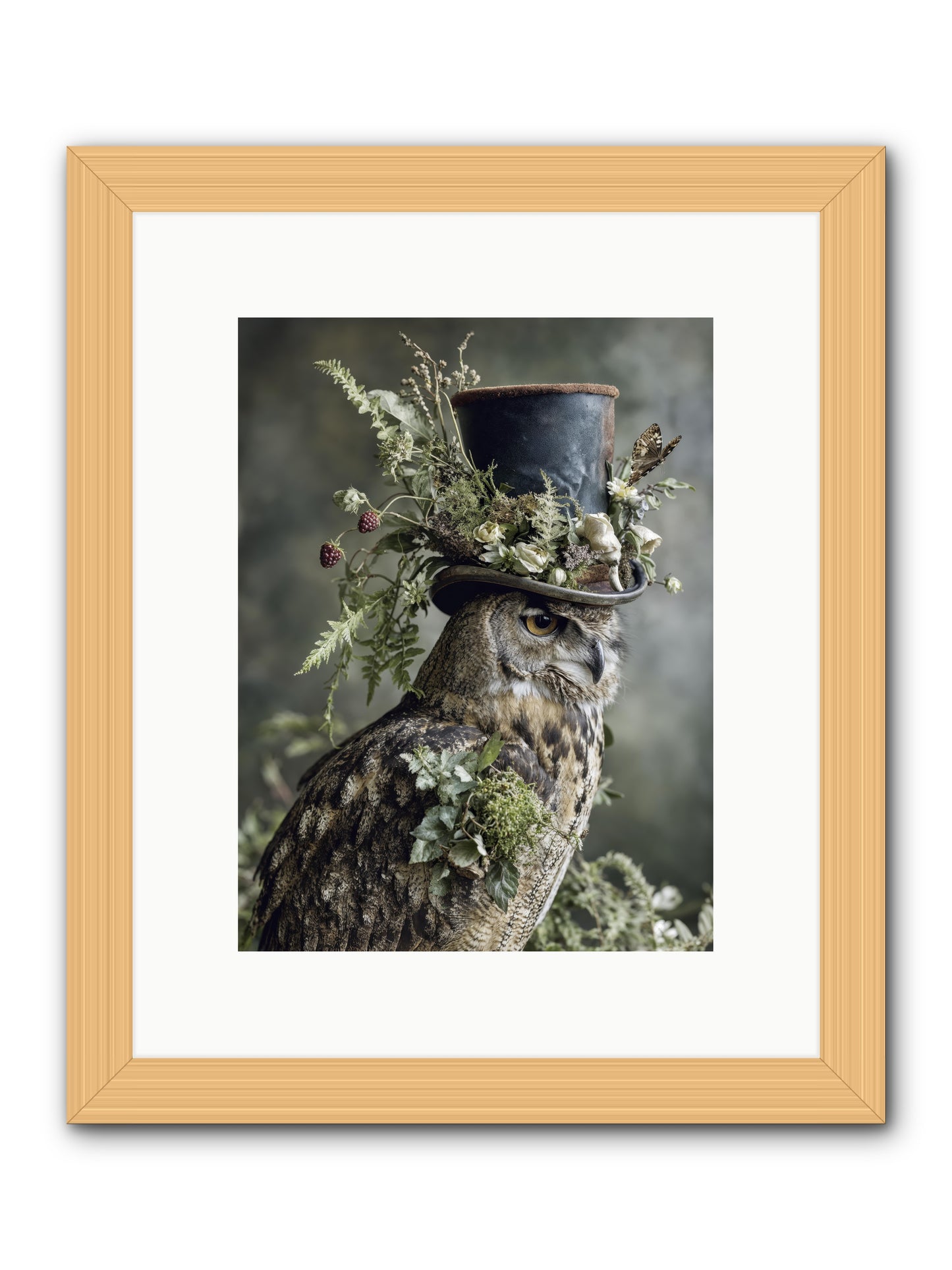 Woodland Sovereign -- Framed Print - Natural 9x12