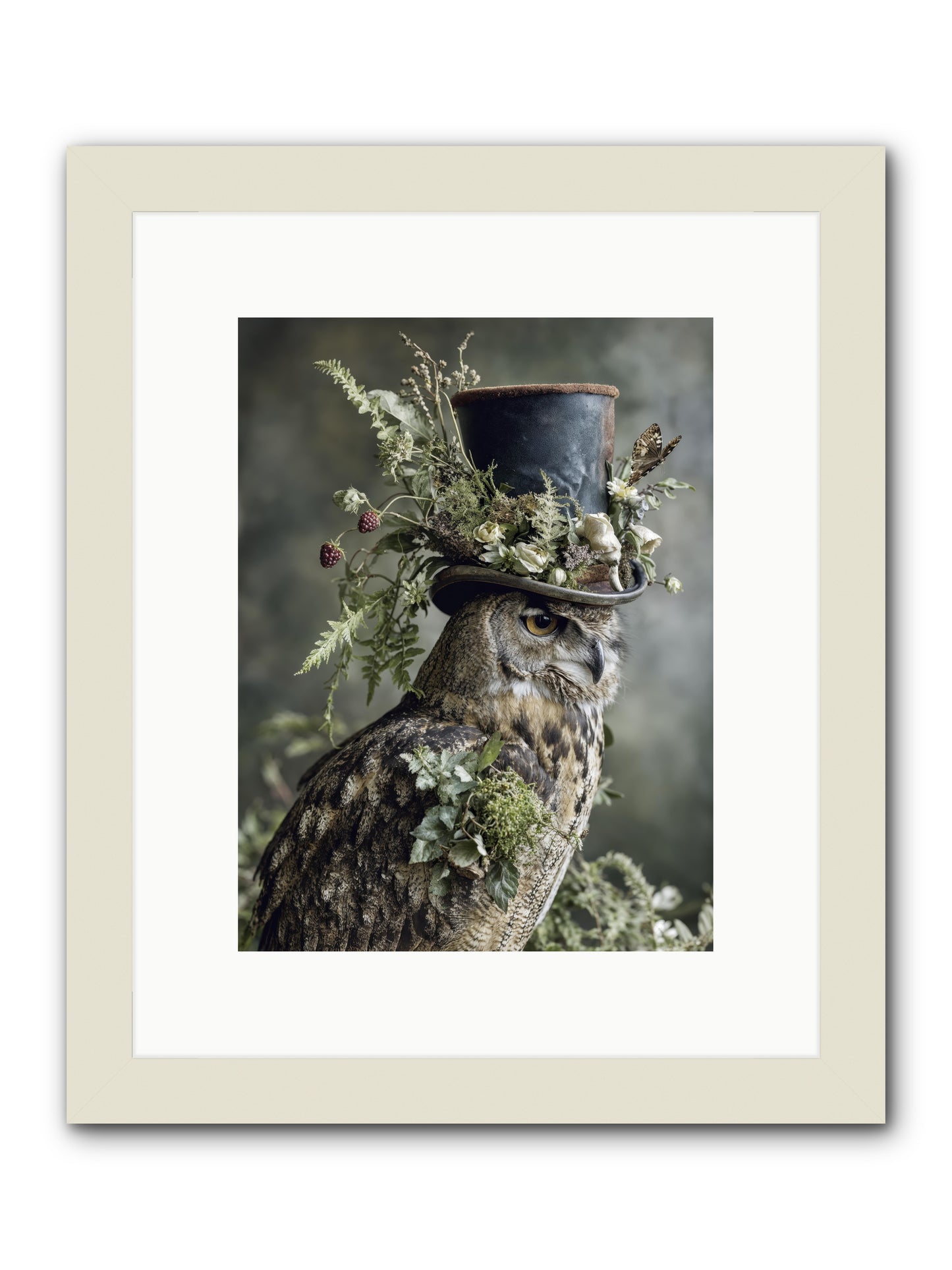 Woodland Sovereign -- Framed Print - White 9x12