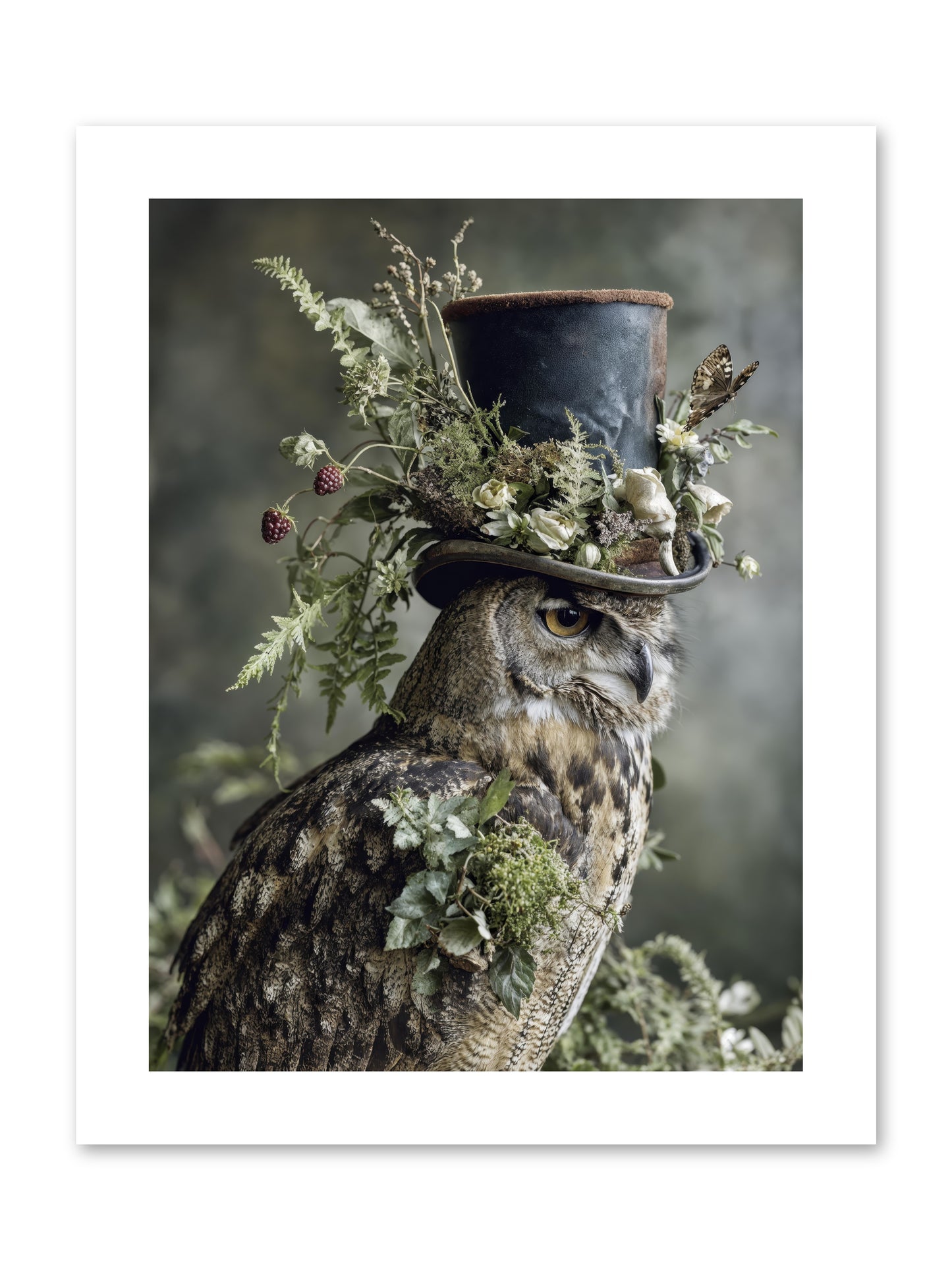 Woodland Sovereign -- Loose Canvas Print 9x12