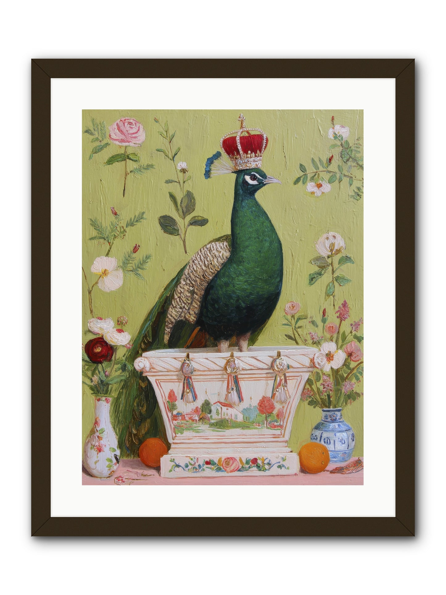 Woodland Vigil -- Framed Print - Black 18x24