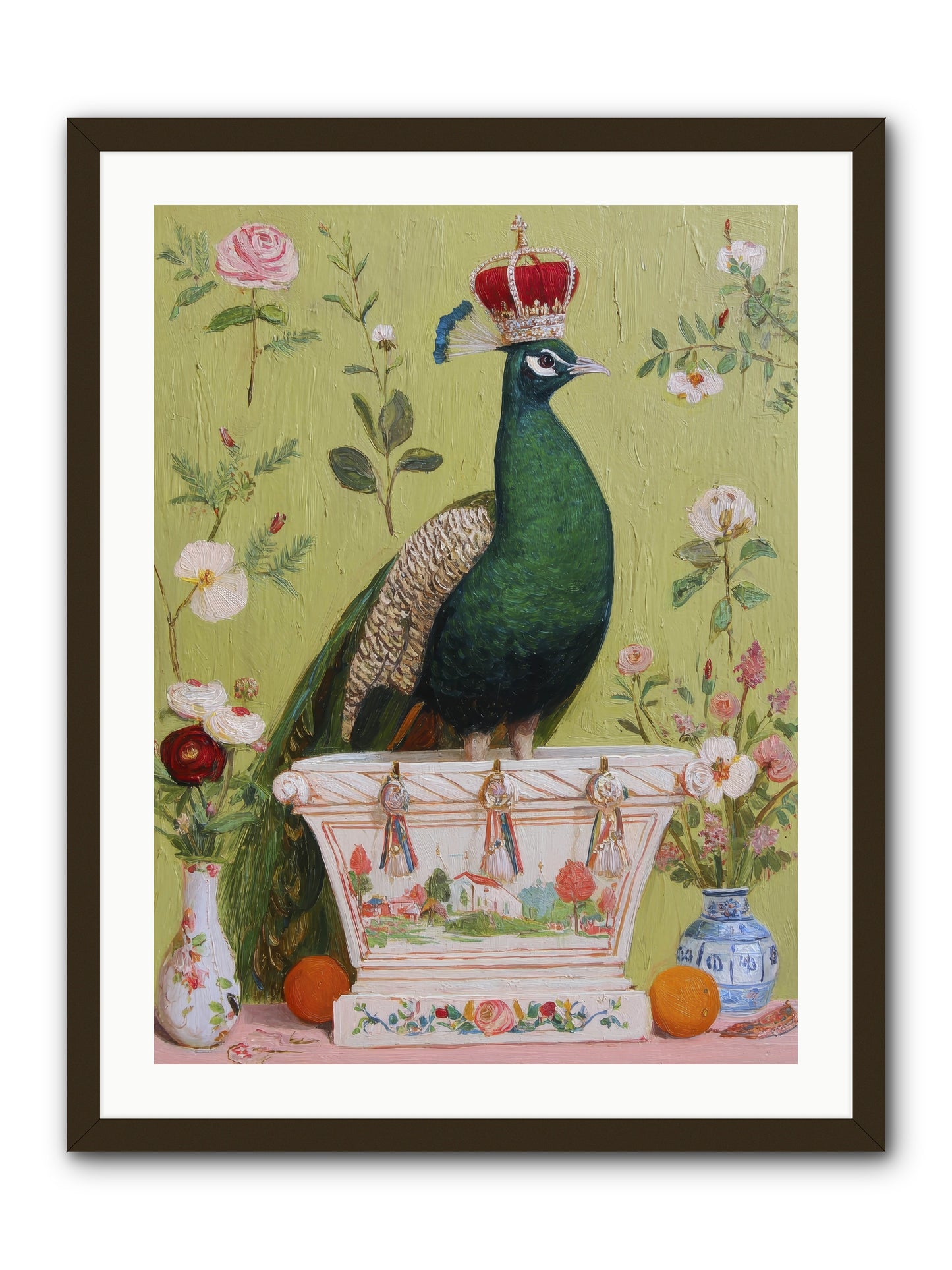 Woodland Vigil -- Framed Print - Black 24x32