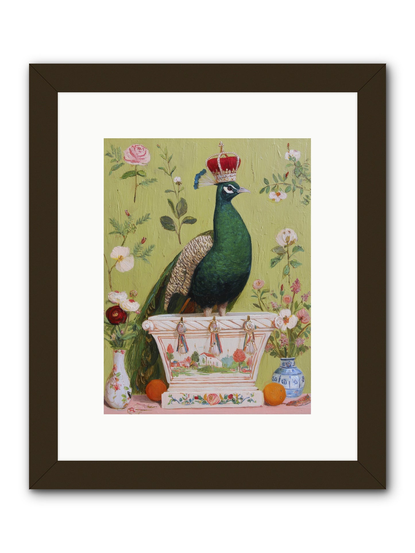 Woodland Vigil -- Framed Print - Black 9x12