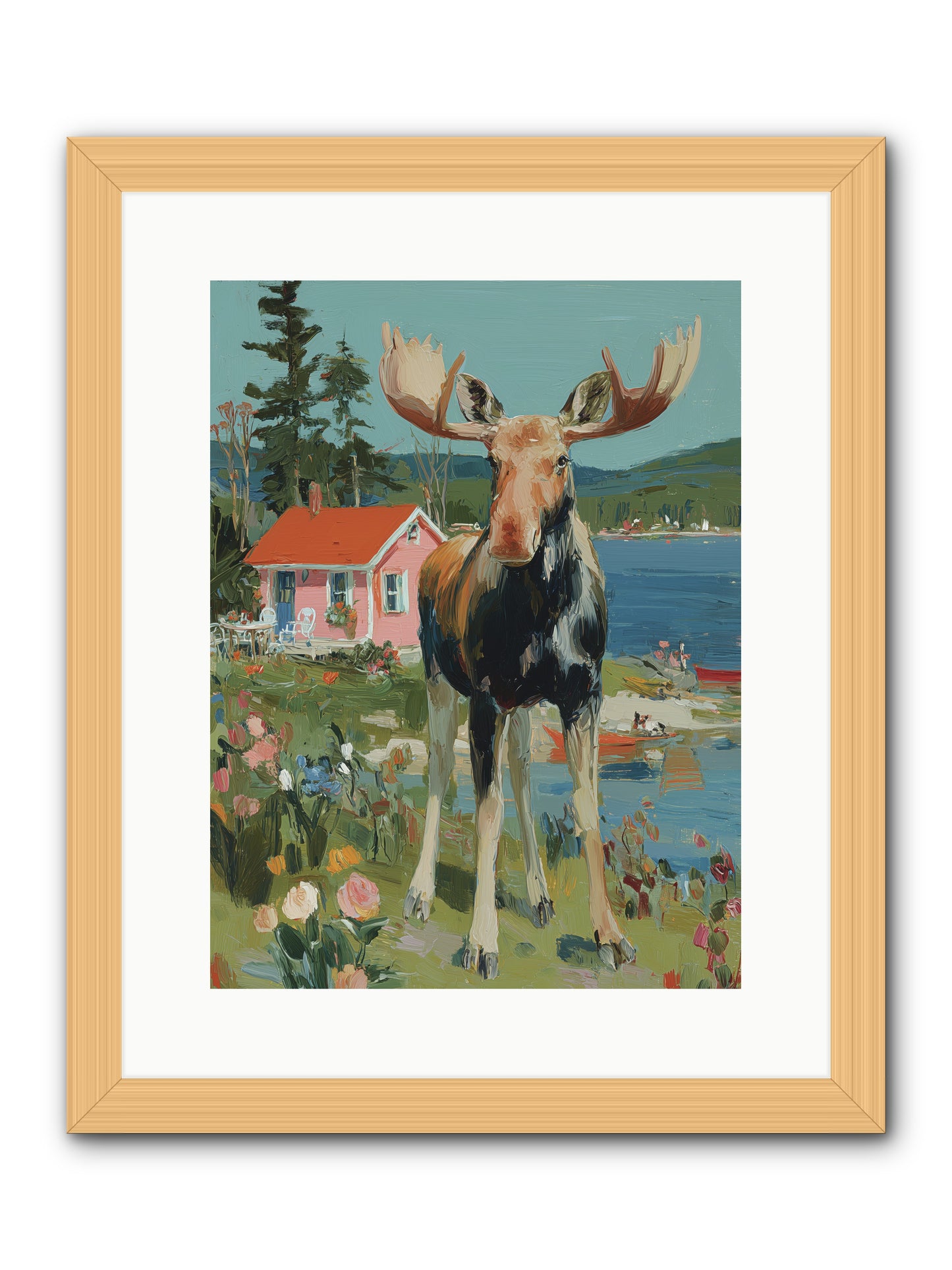 Woodland Wanderer -- Framed Print - Natural 12x16