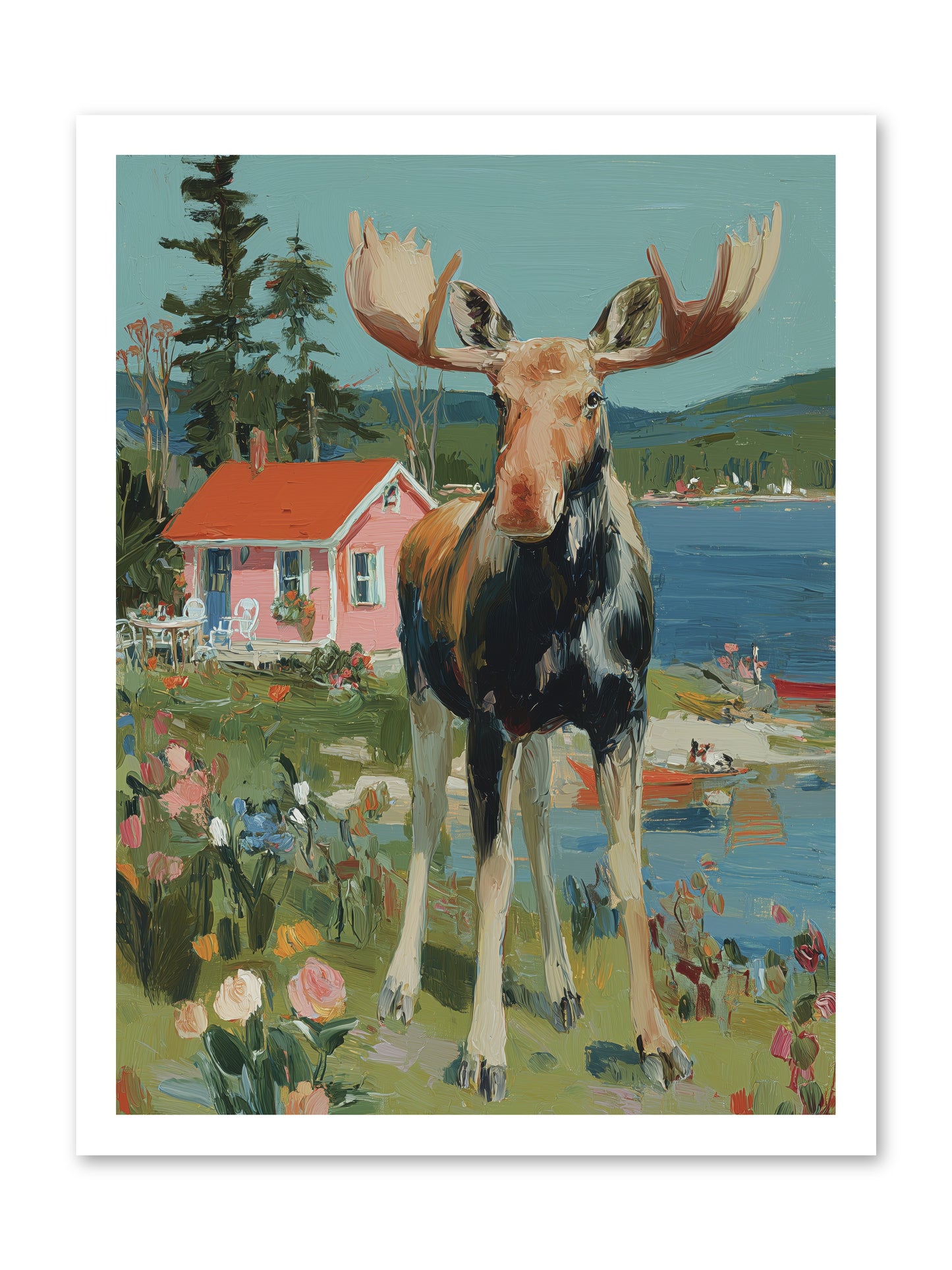 Woodland Wanderer -- Loose Canvas Print 18x24