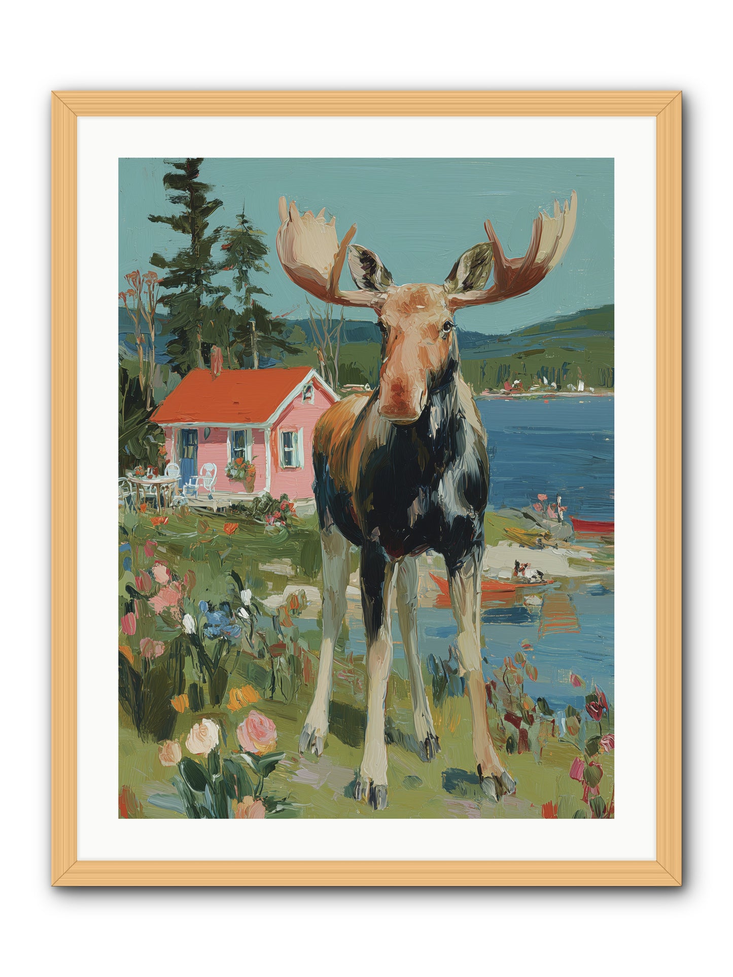 Woodland Wanderer -- Framed Print - Natural 24x32