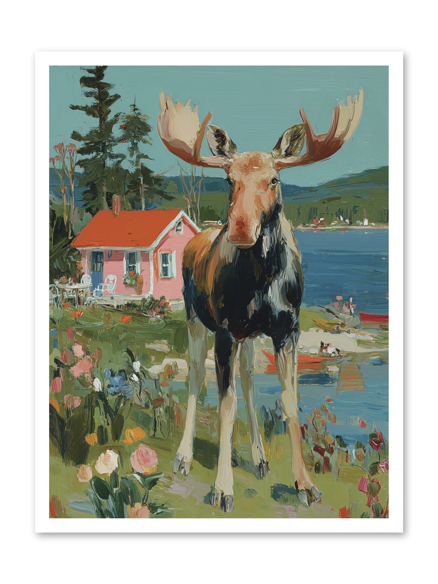 Woodland Wanderer -- Loose Canvas Print 24x32