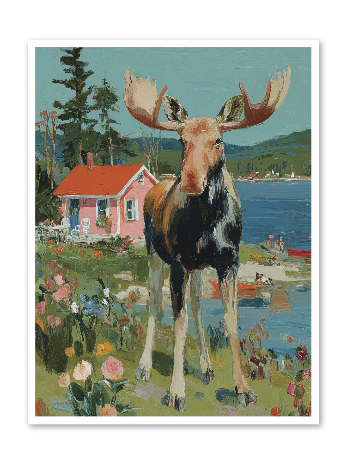 Woodland Wanderer -- Loose Canvas Print 36x48