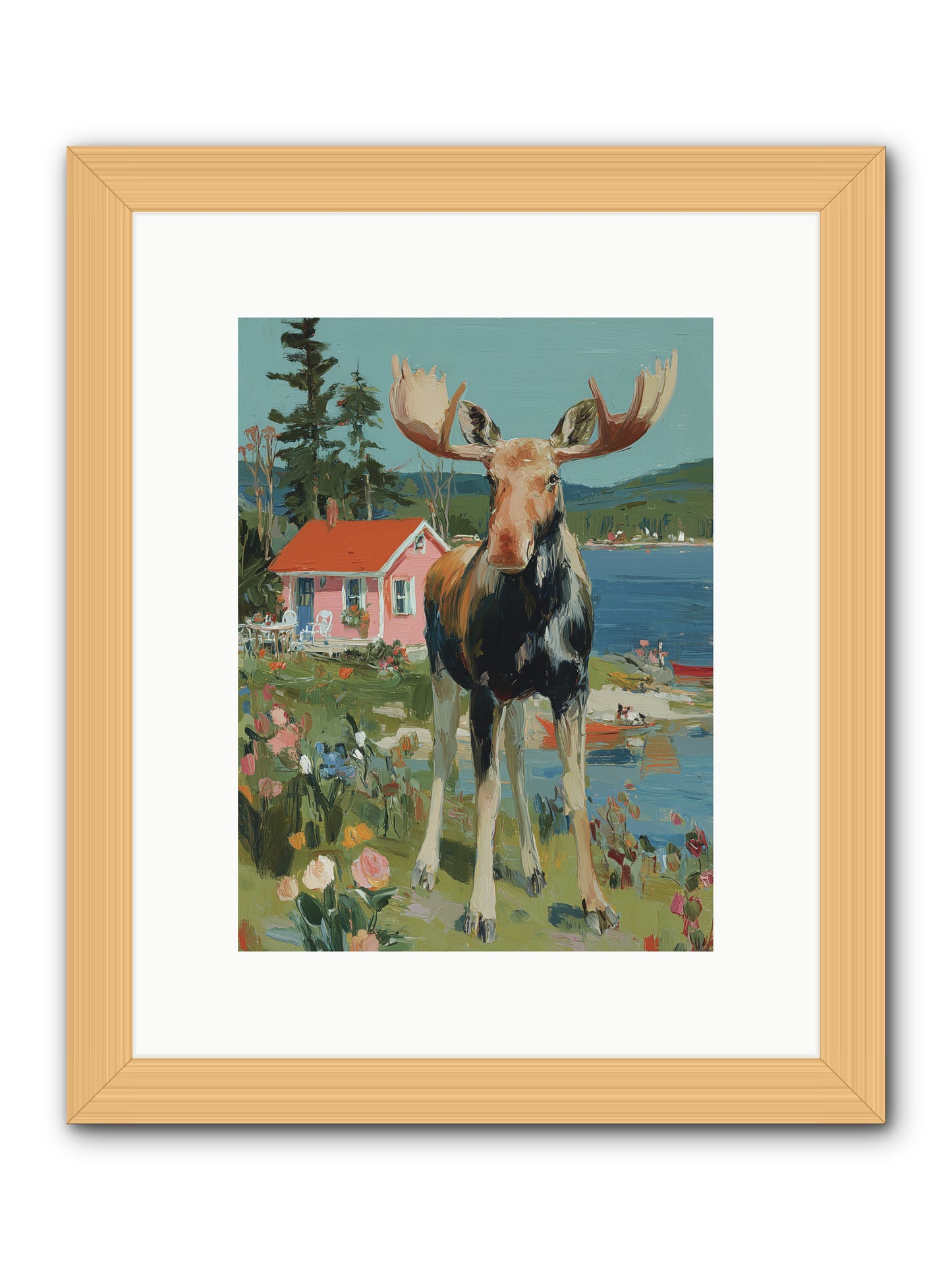 Woodland Wanderer -- Framed Print - Natural 9x12