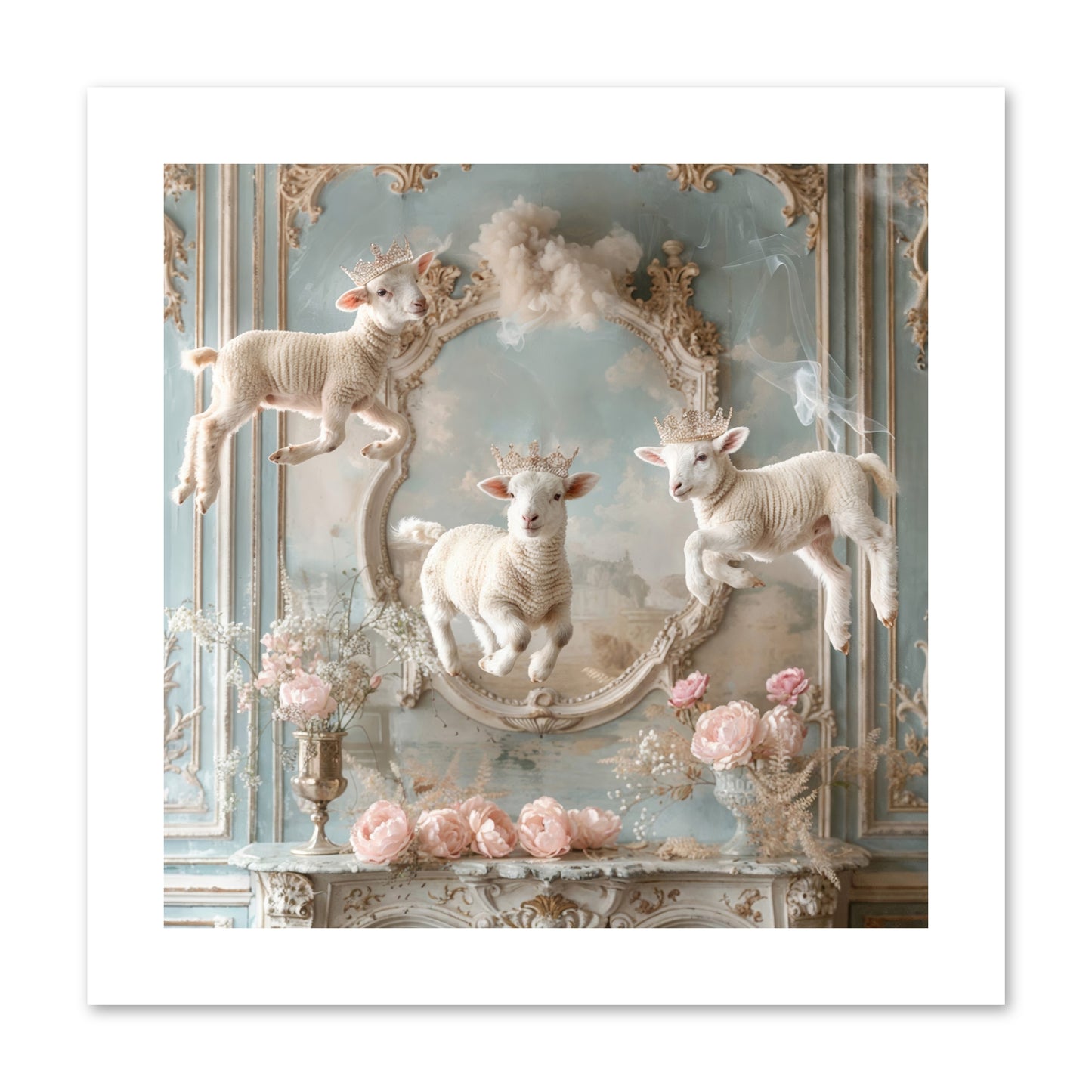 Woolies Whimsy -- Paper Print 10x10