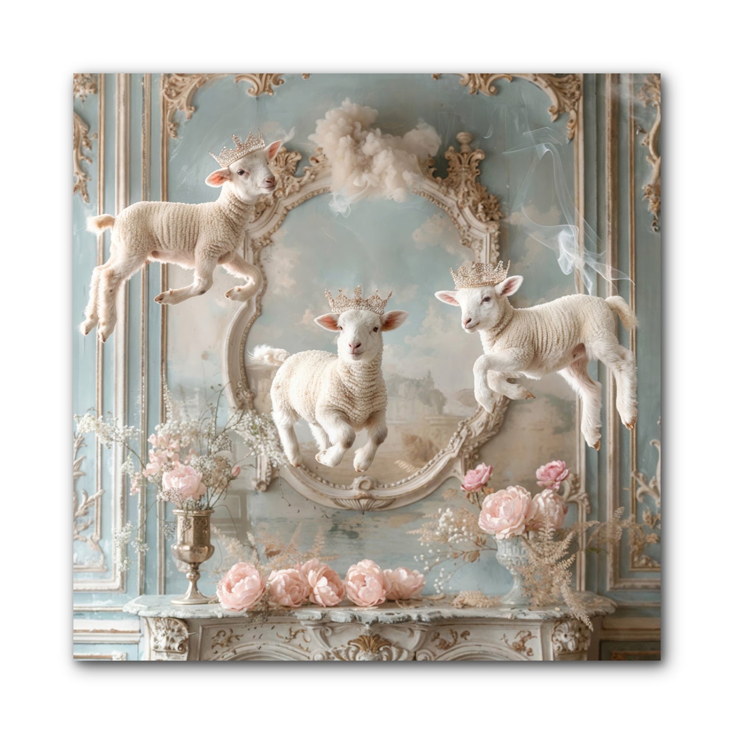Woolies Whimsy -- Wrapped Canvas 10x10