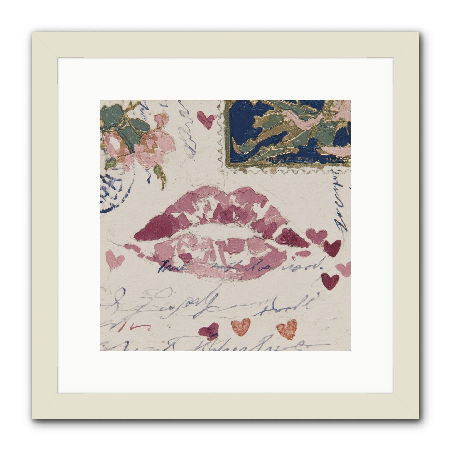 Worth Waiting For -- Framed Print - White 12x12
