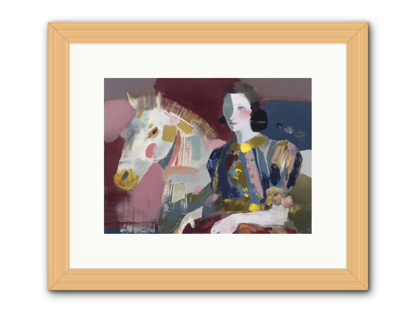 Woven Into Every Tale -- Framed Print - Natural 12x9