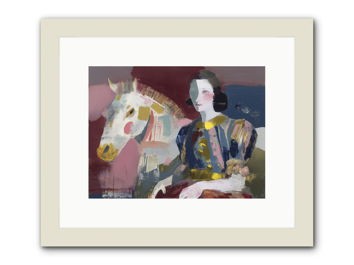 Woven Into Every Tale -- Framed Print - White 12x9