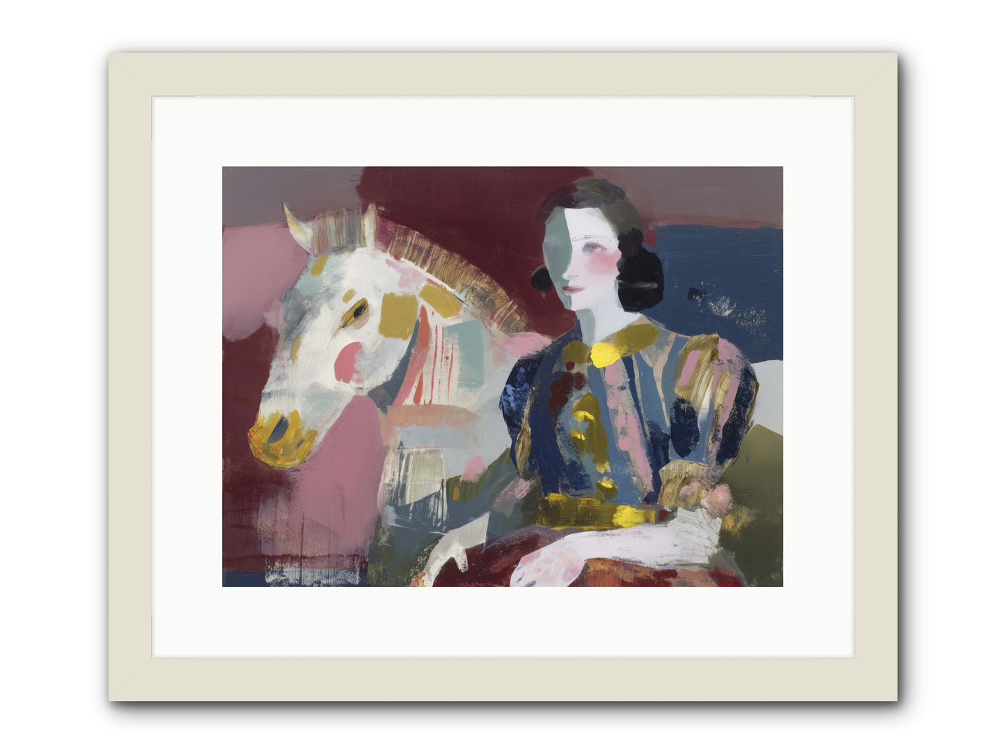 Woven Into Every Tale -- Framed Print - White 16x12