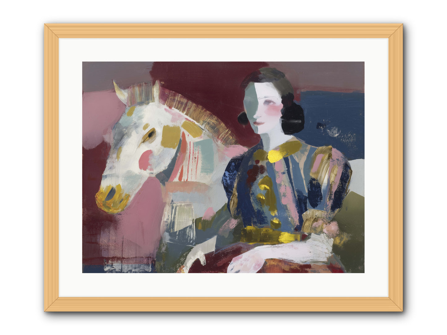 Woven Into Every Tale -- Framed Print - Natural 24x18