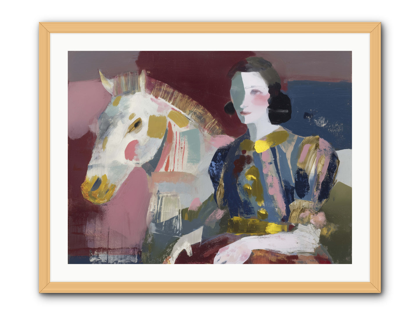 Woven Into Every Tale -- Framed Print - Natural 32x24