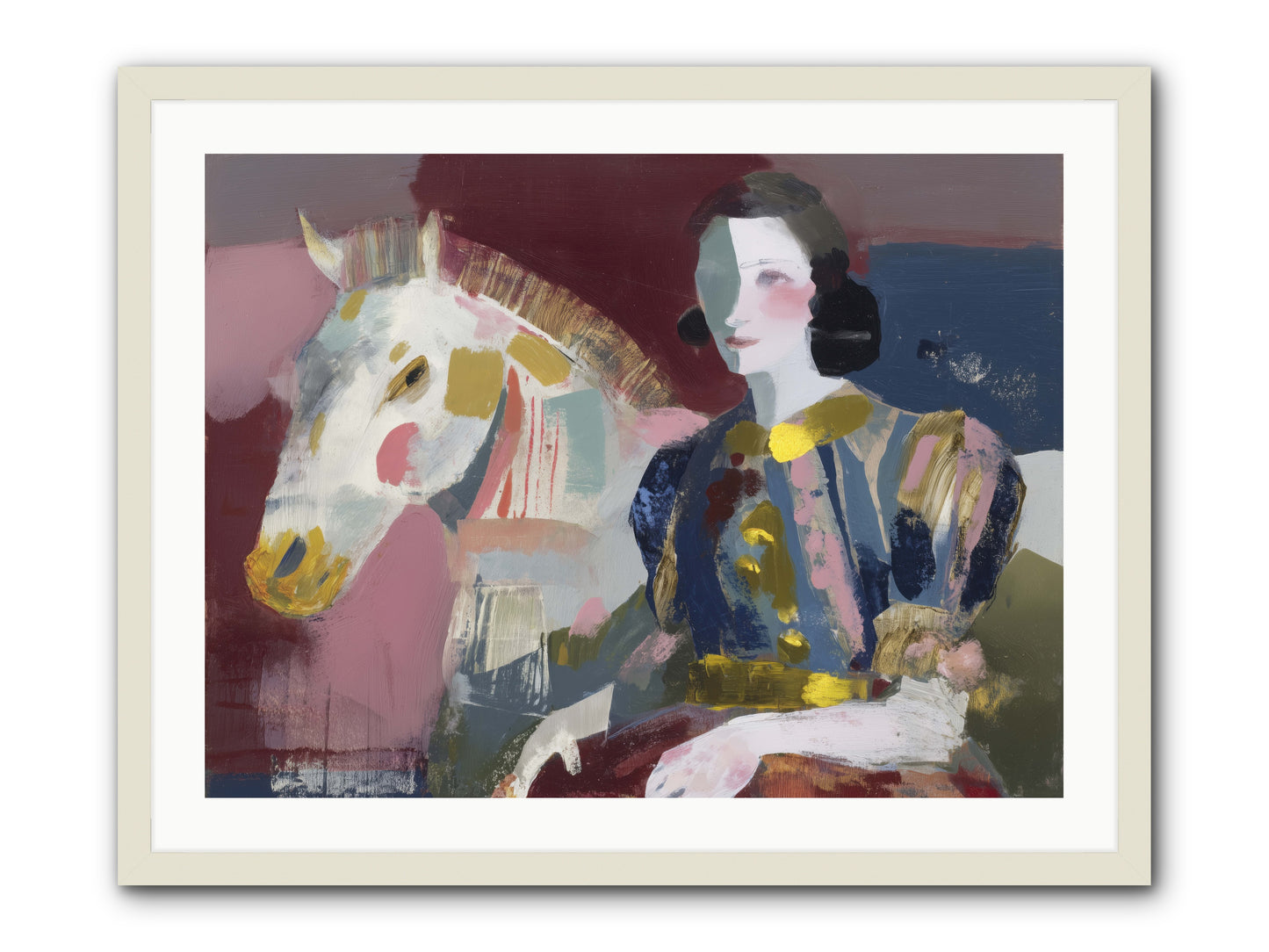 Woven Into Every Tale -- Framed Print - White 32x24