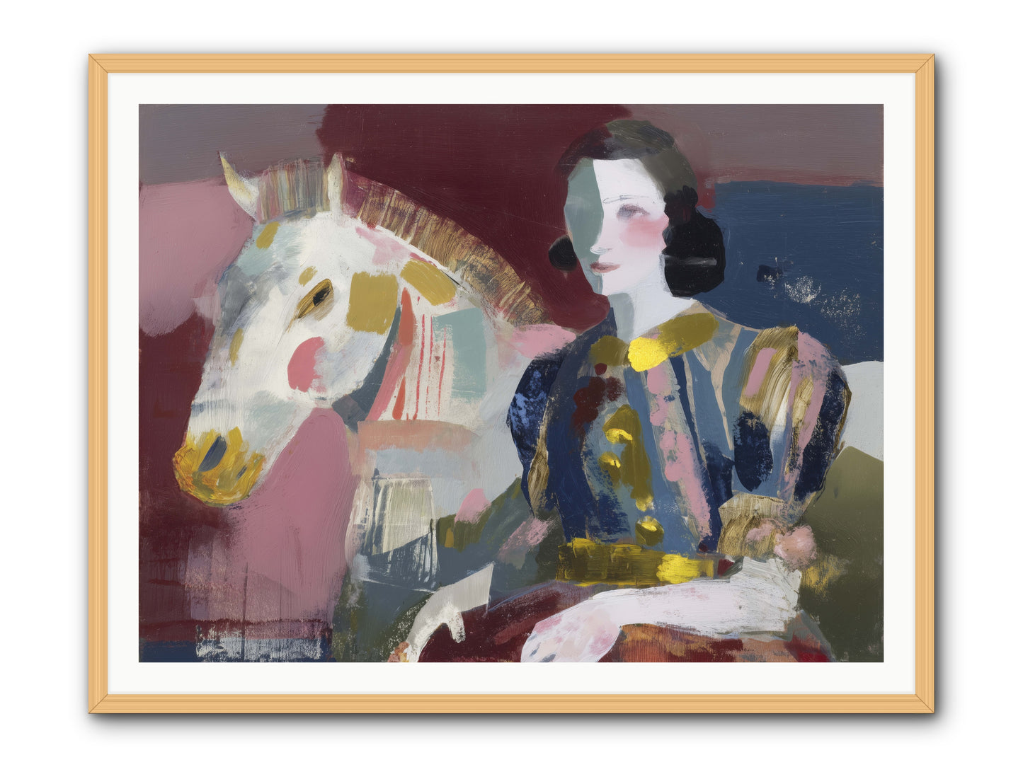Woven Into Every Tale -- Framed Print - Natural 48x36
