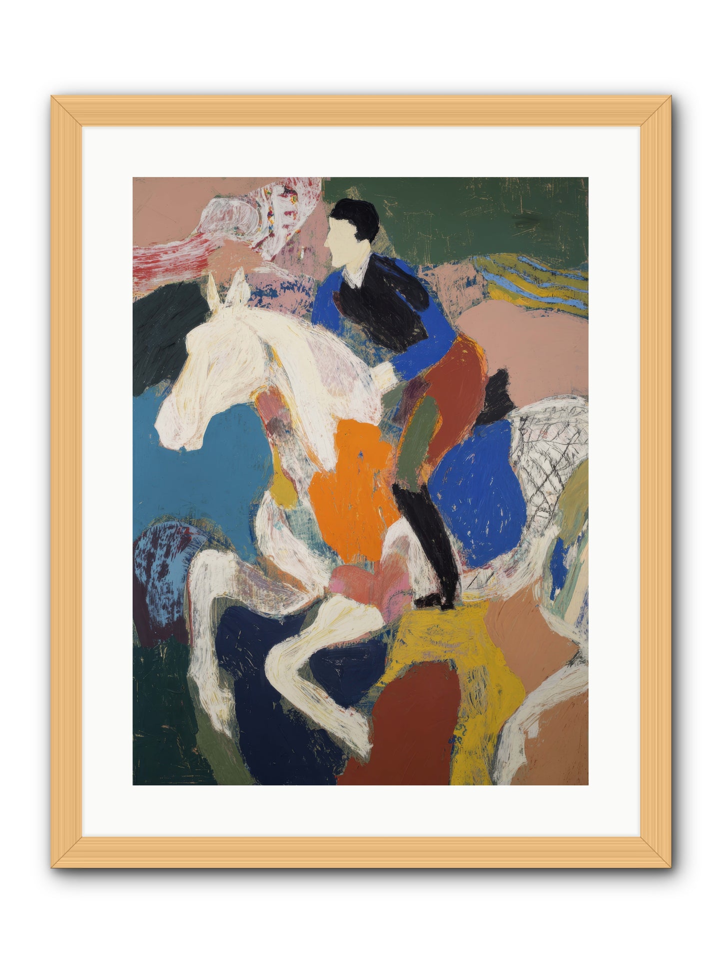 Woven Into the Wind -- Framed Print - Natural 18x24
