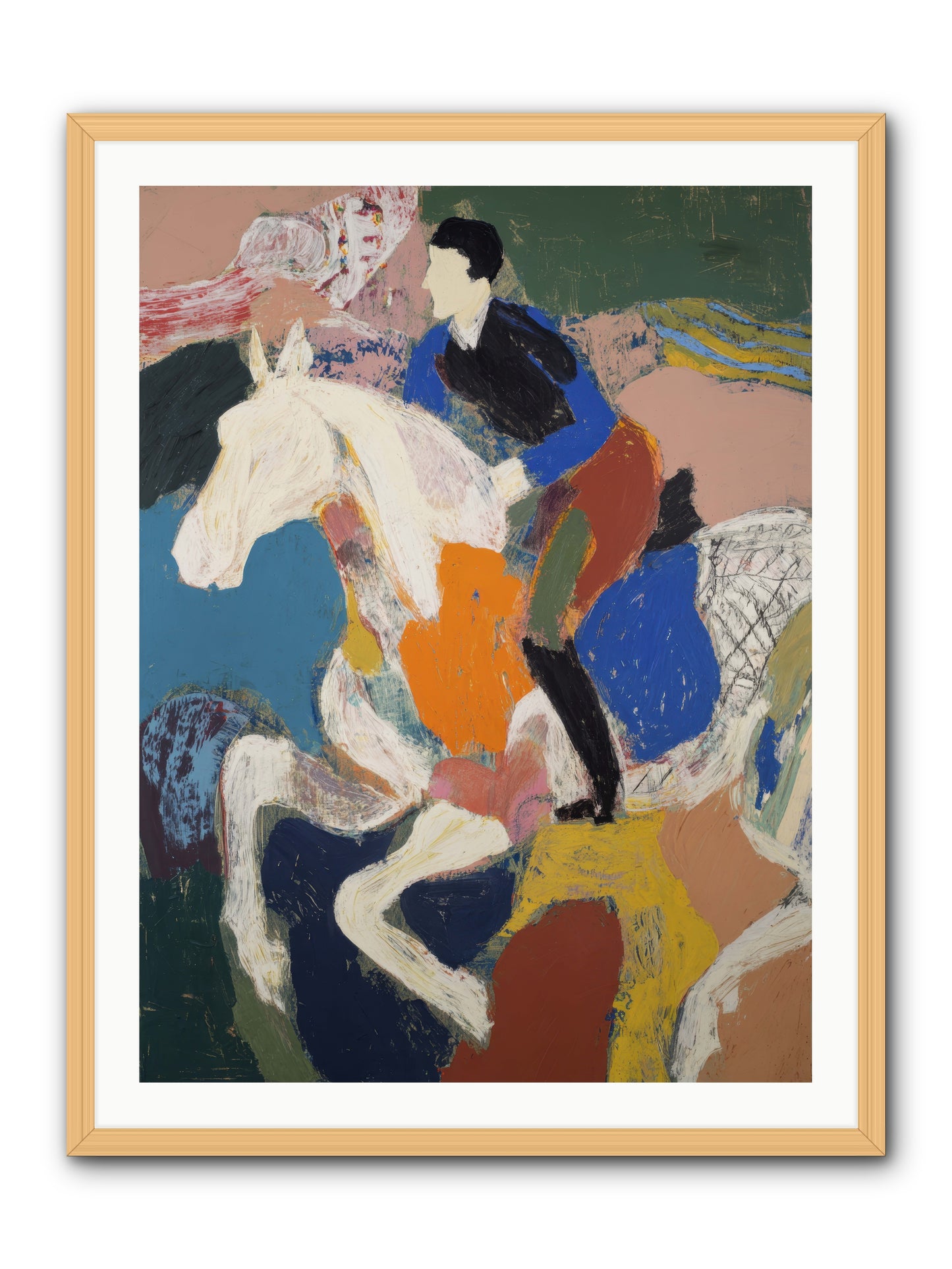 Woven Into the Wind -- Framed Print - Natural 30x40