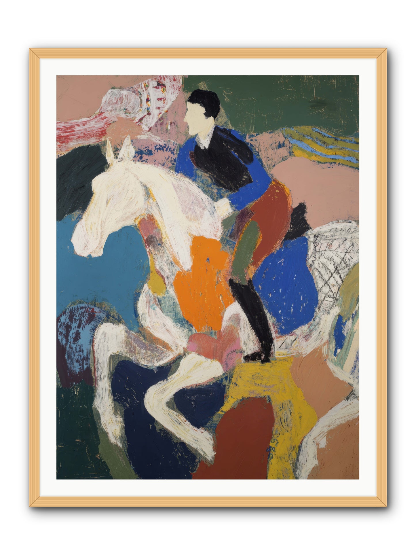 Woven Into the Wind -- Framed Print - Natural 36x48