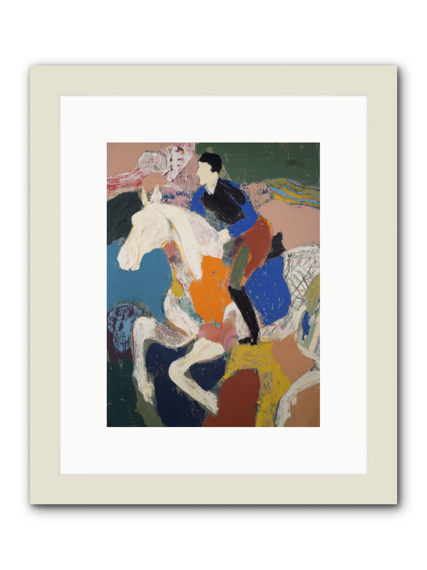 Woven Into the Wind -- Framed Print - White 9x12