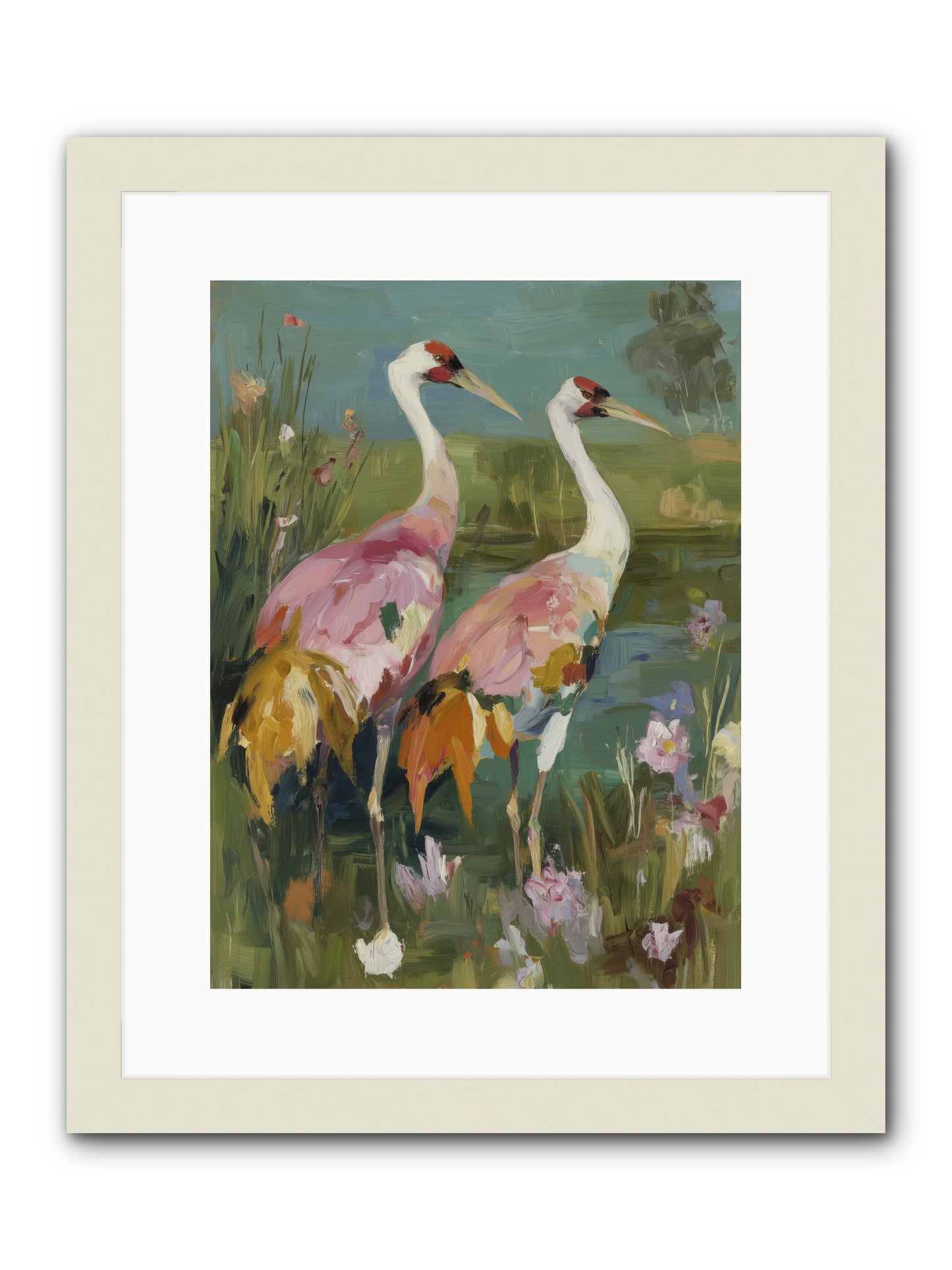 Woven Sanctuaries -- Framed Print - White 12x16