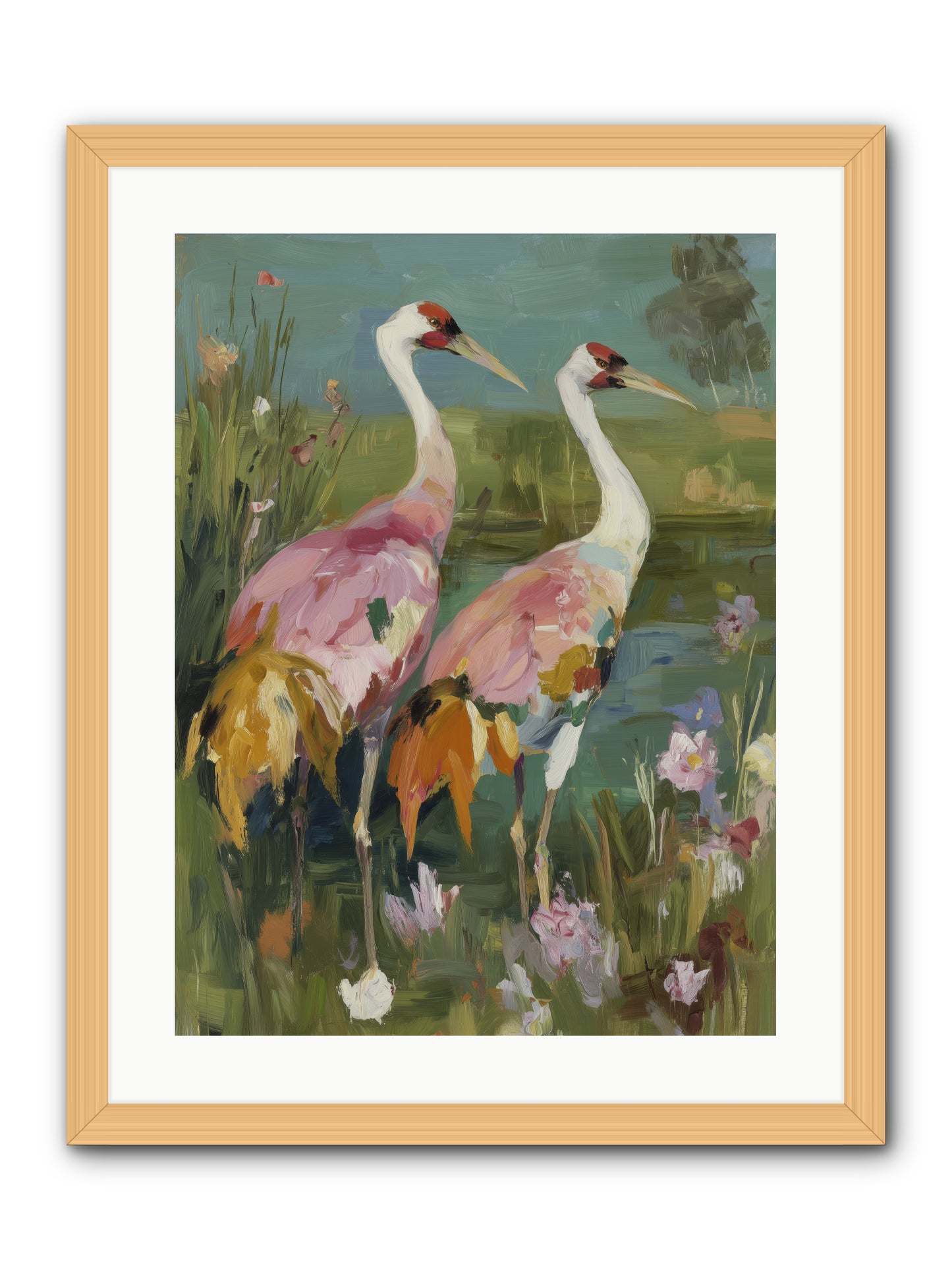 Woven Sanctuaries -- Framed Print - Natural 18x24