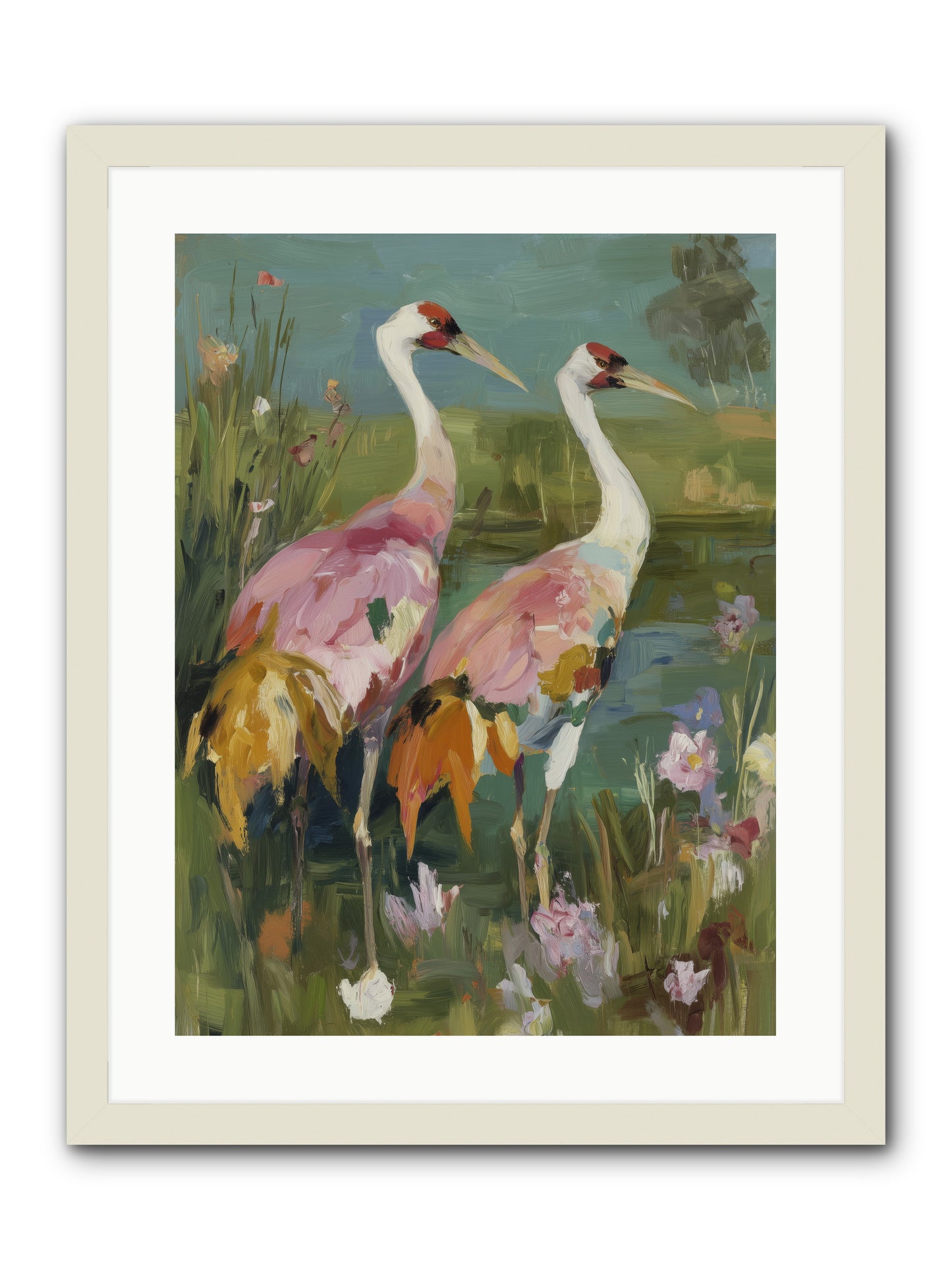 Woven Sanctuaries -- Framed Print - White 18x24