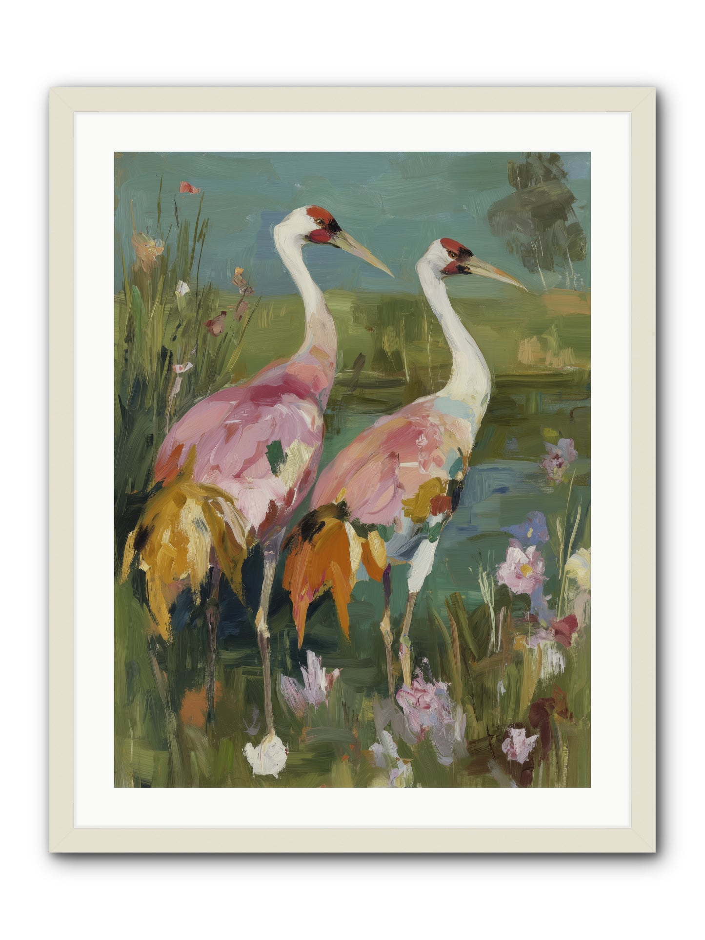 Woven Sanctuaries -- Framed Print - White 24x32
