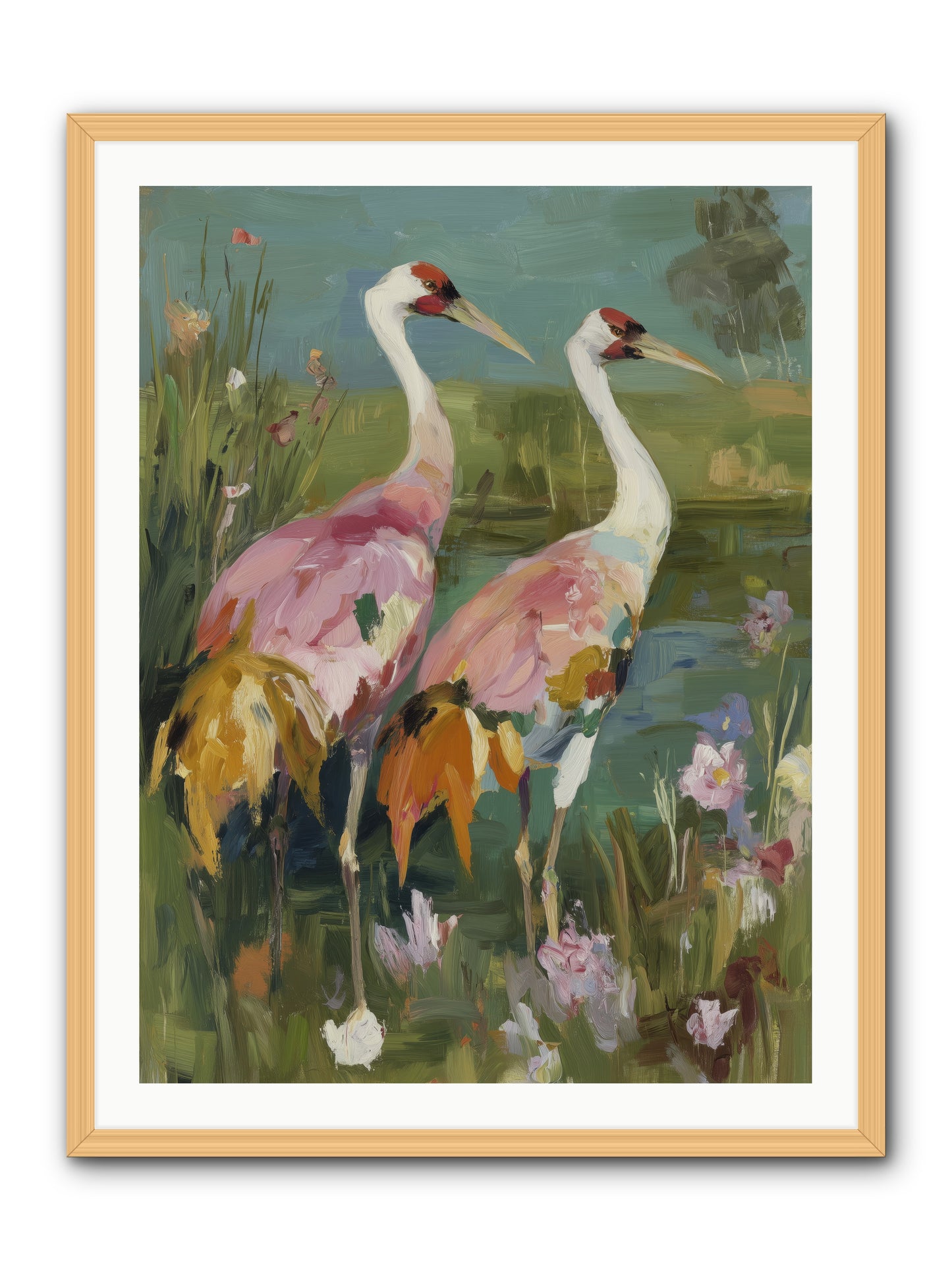 Woven Sanctuaries -- Framed Print - Natural 30x40